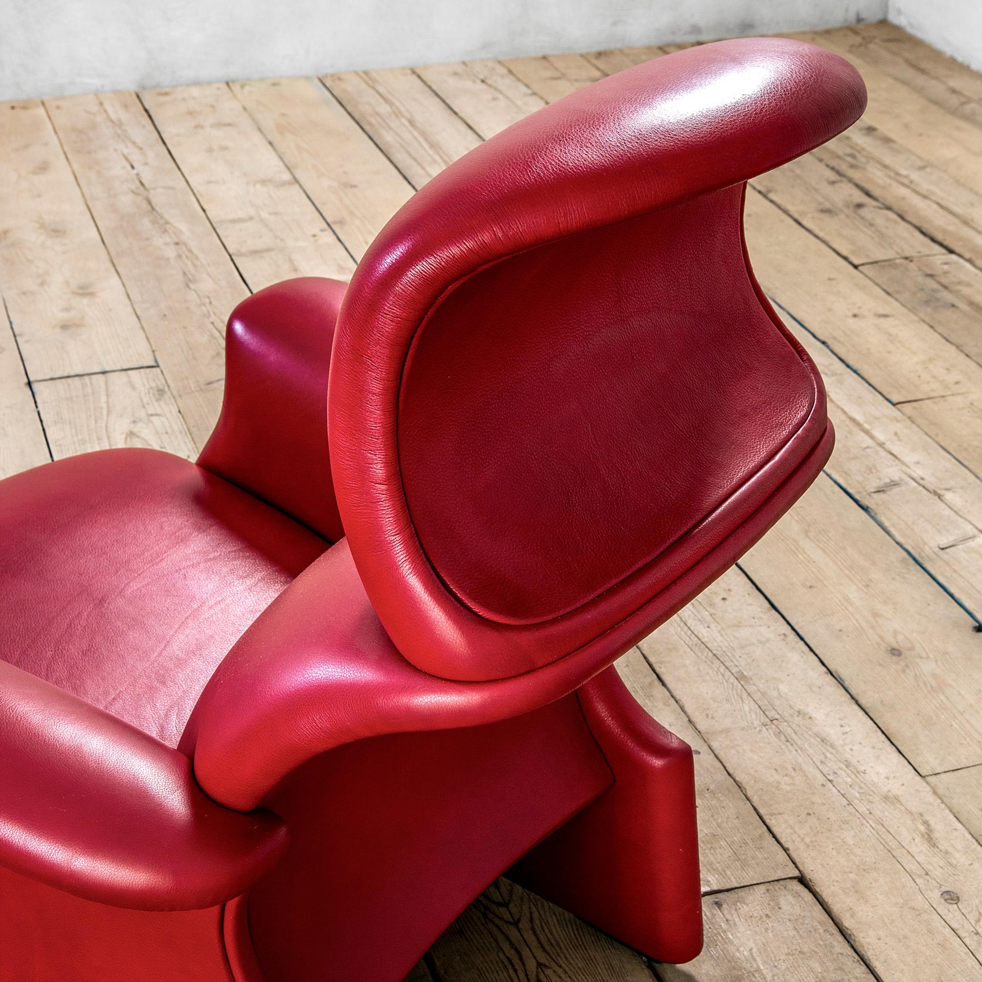 Fin du 20e siècle 20e siècle, Fauteuil Dino Gavina avec Pouf mod. Viscontea en vente