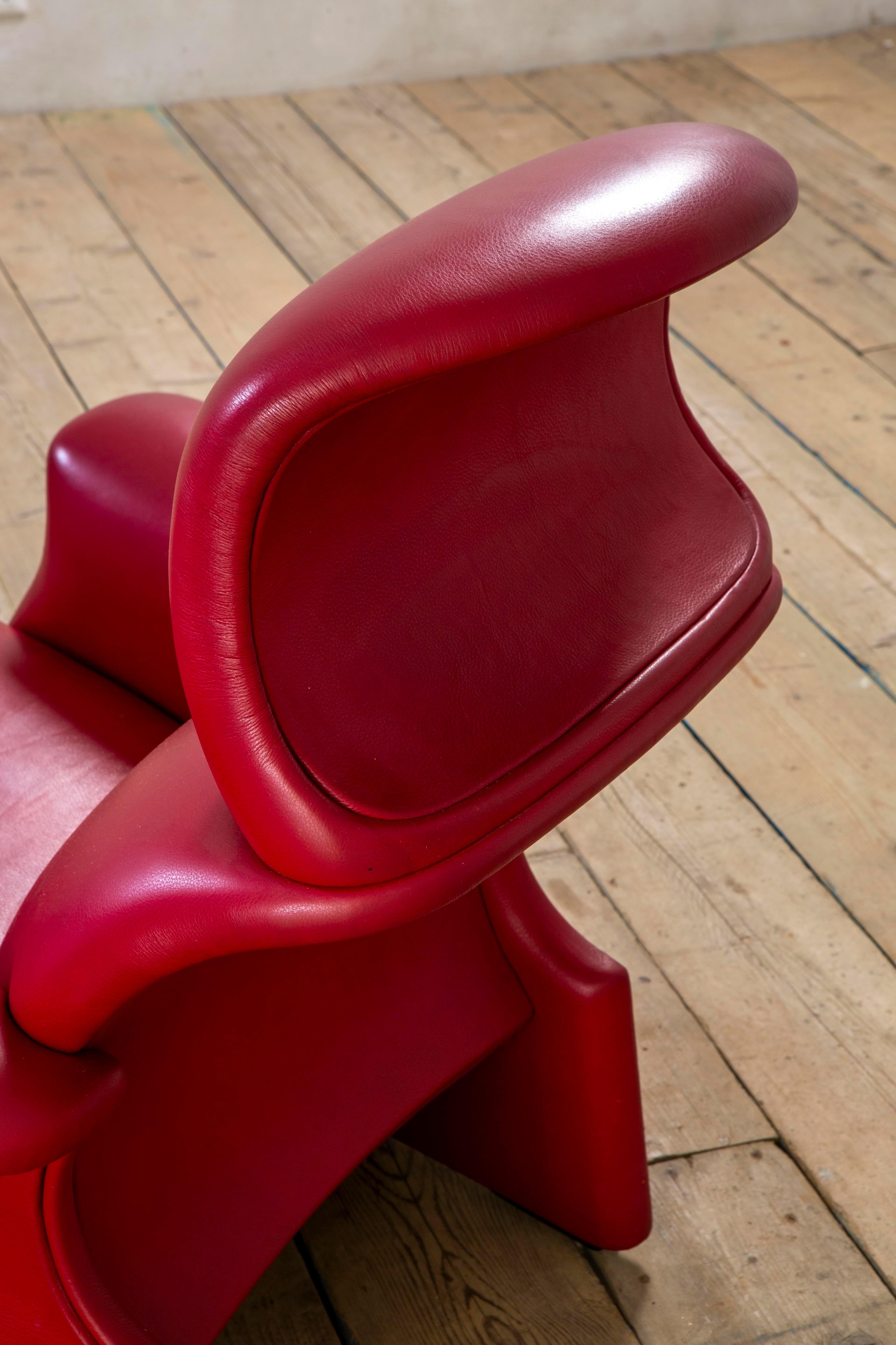 20e siècle, Fauteuil Dino Gavina avec Pouf mod. Viscontea en vente 1