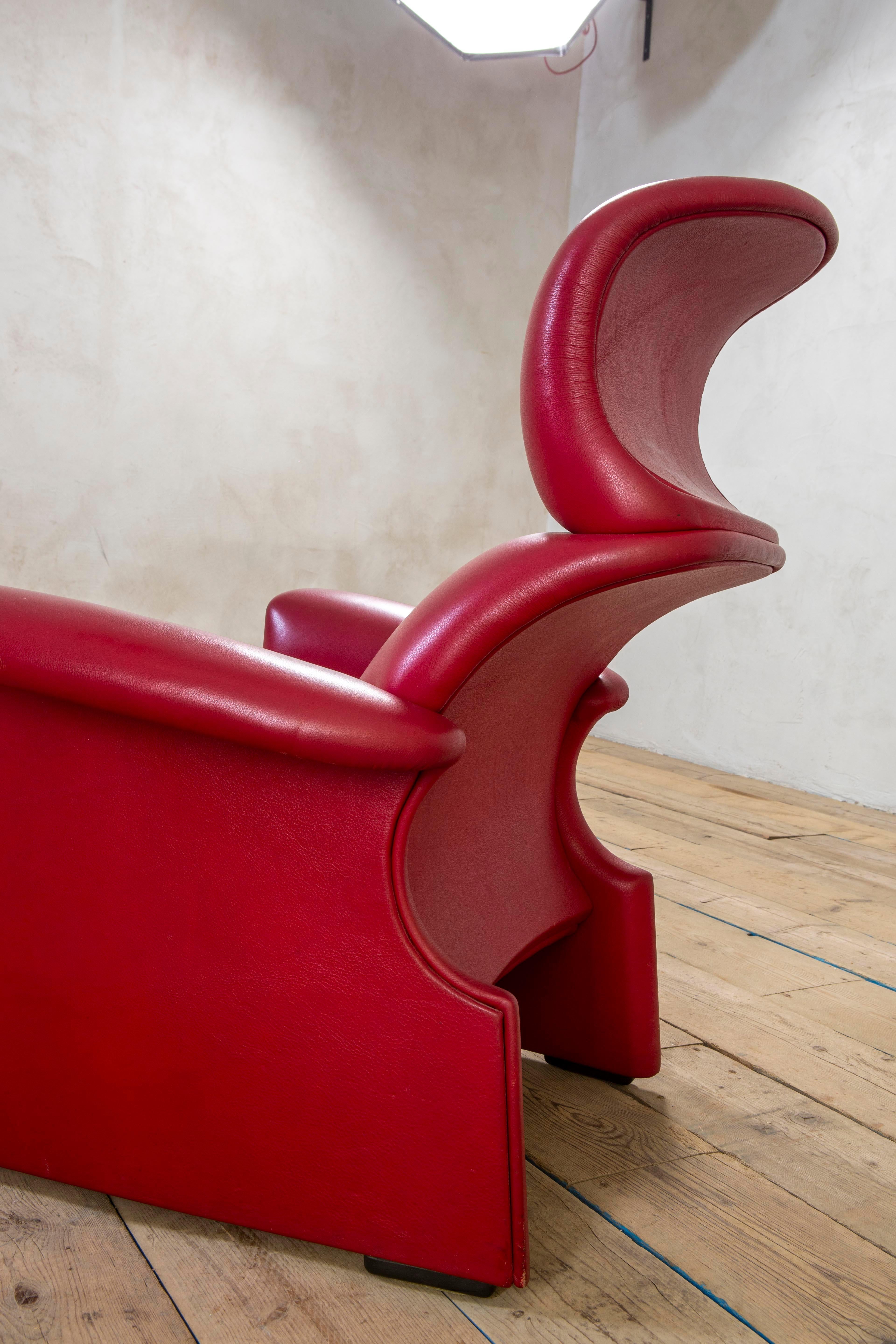 20e siècle, Fauteuil Dino Gavina avec Pouf mod. Viscontea en vente 2