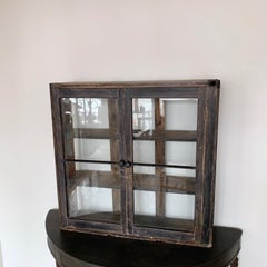 20th Century Distressed Glazed Apothecary Cabinet