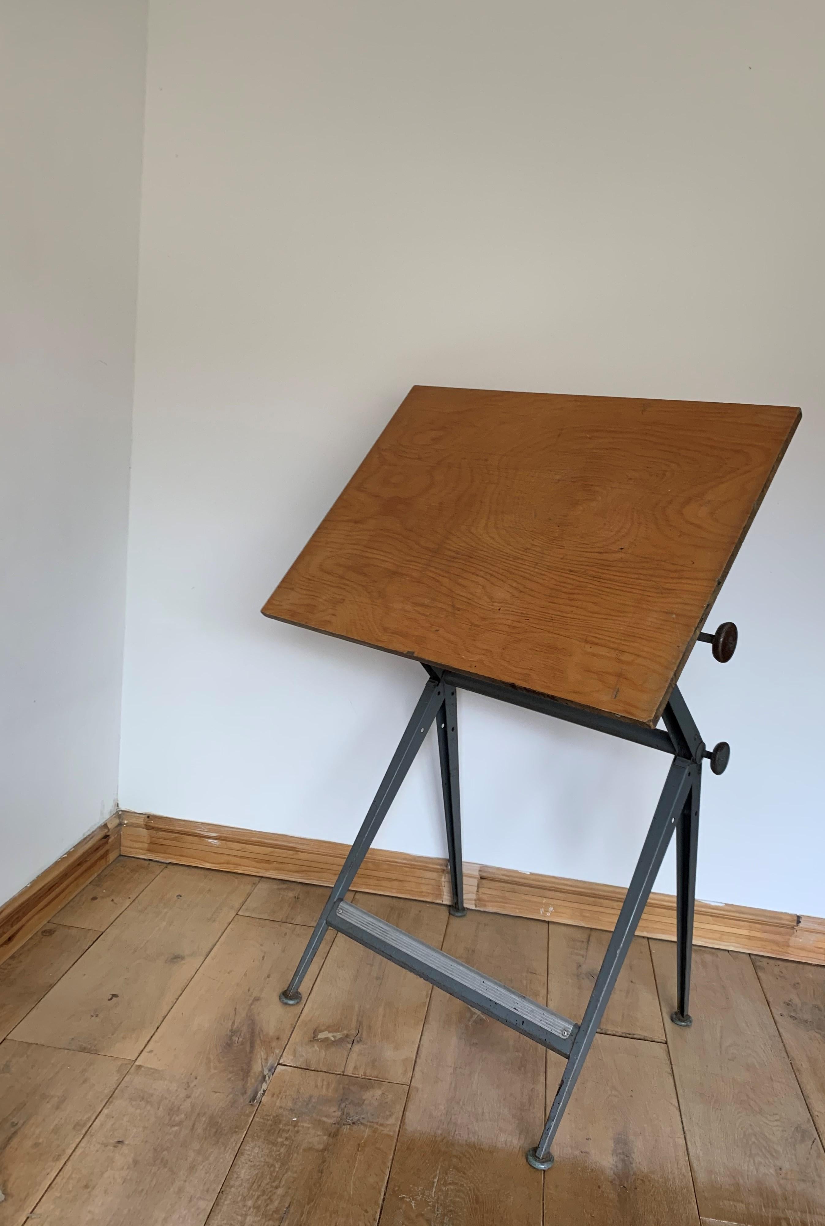 20th Century Drafting Table Friso Kramer Wim Rietveld for Ahrend Cirkel, 1950s 5