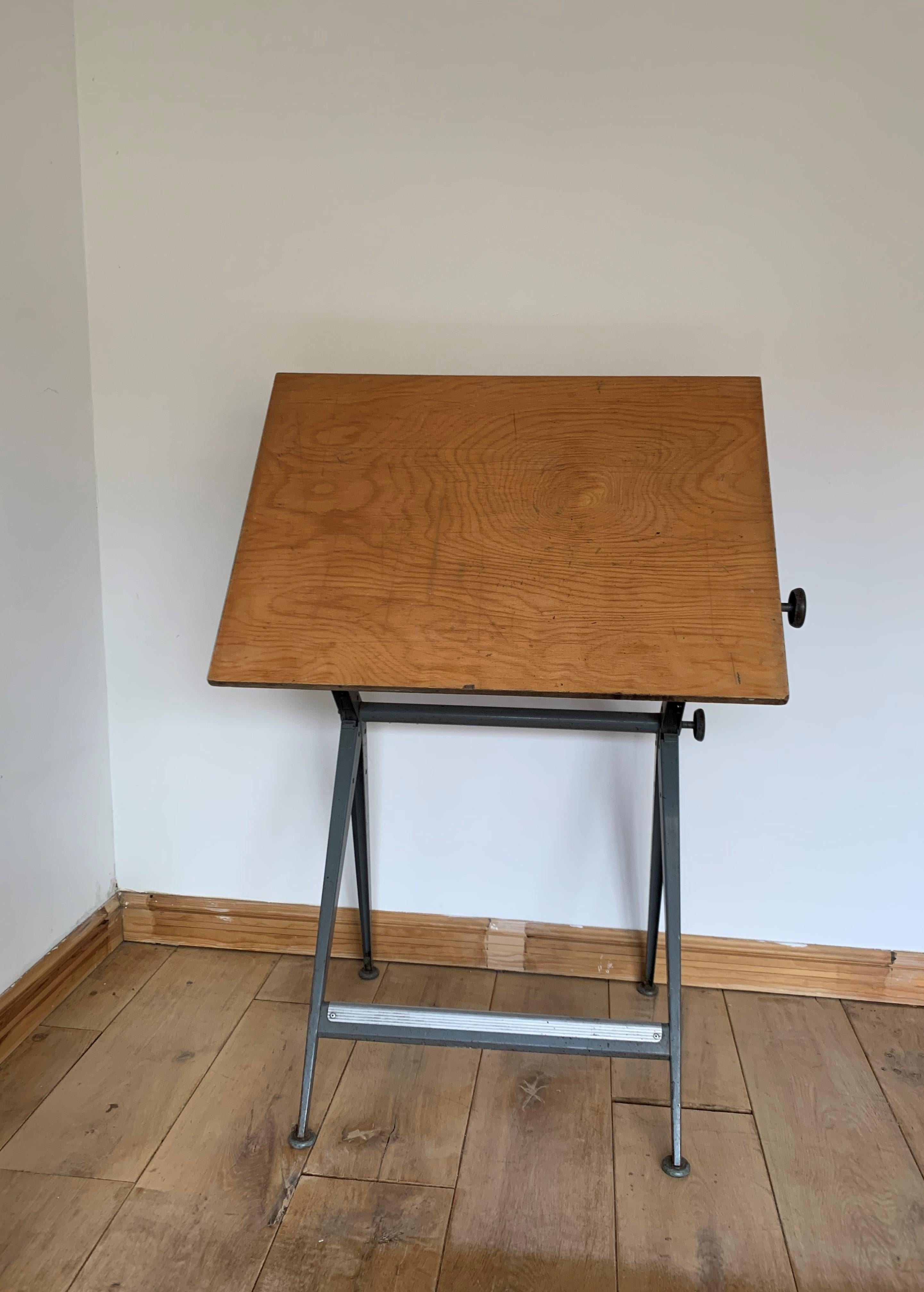 20th Century Drafting Table Friso Kramer Wim Rietveld for Ahrend Cirkel, 1950s 6