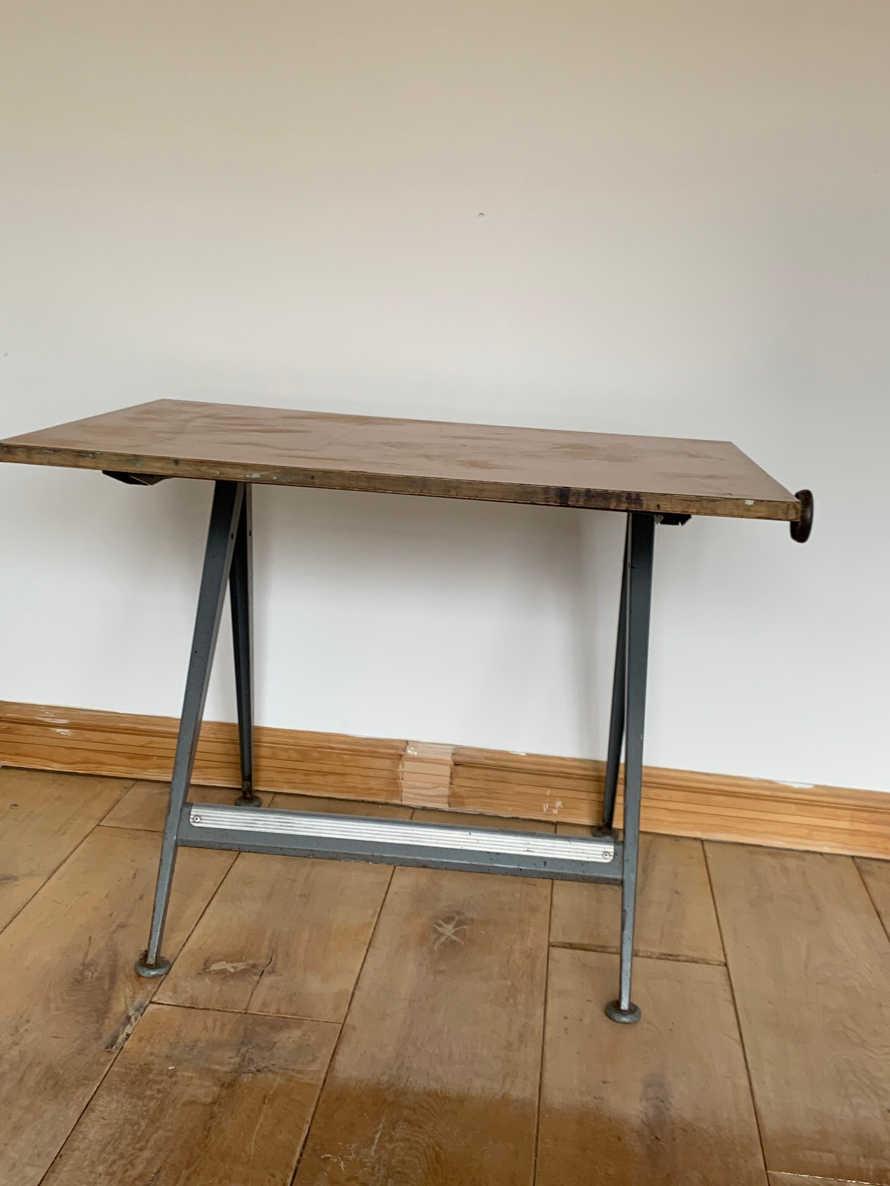 20th Century Drafting Table Friso Kramer Wim Rietveld for Ahrend Cirkel, 1950s 7