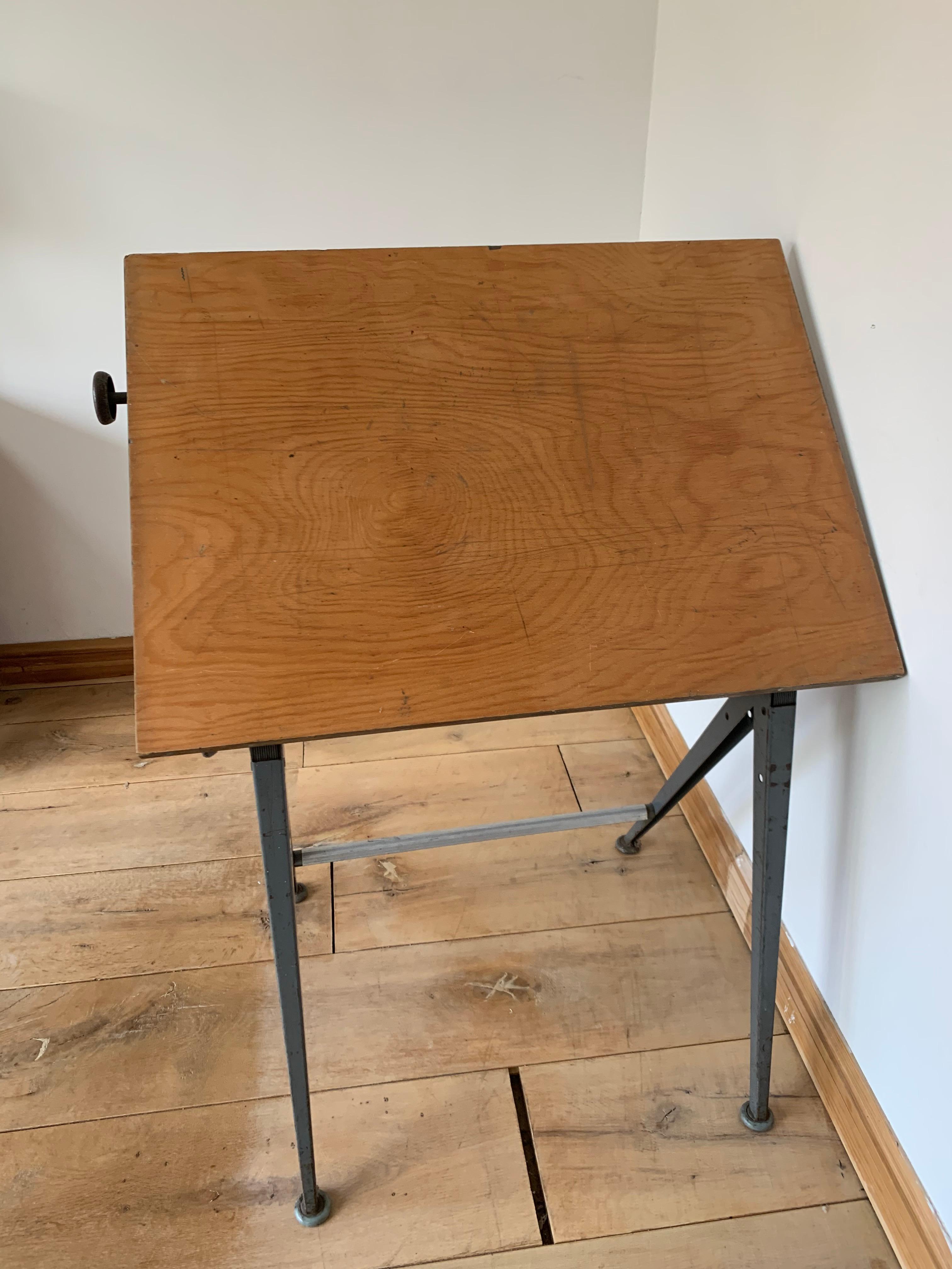 20th Century Drafting Table Friso Kramer Wim Rietveld for Ahrend Cirkel, 1950s 1