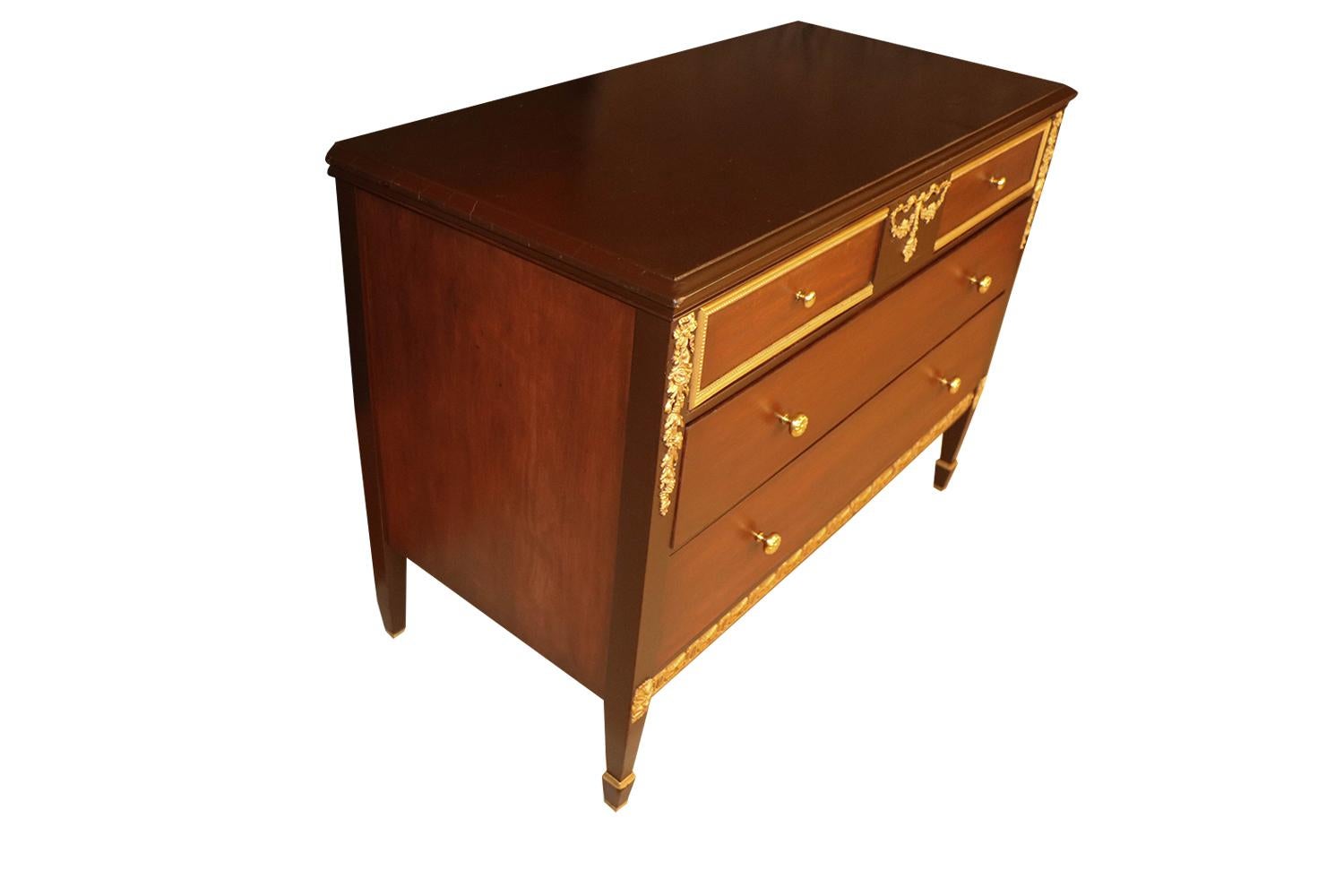 20th Century Dresser Chest of Drawers Louis XVI Style 4