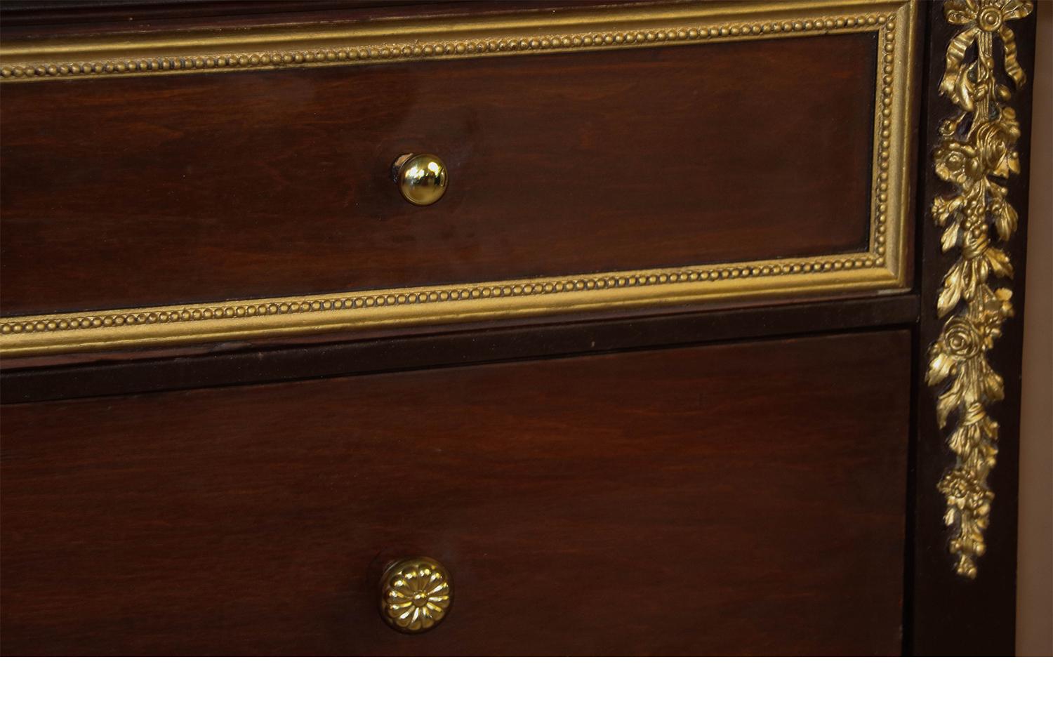 Late 20th Century 20th Century Dresser Chest of Drawers Louis XVI Style
