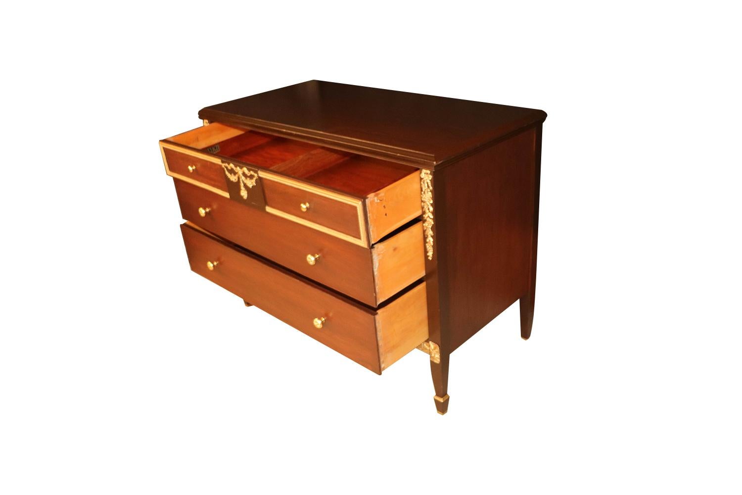 20th Century Dresser Chest of Drawers Louis XVI Style 1