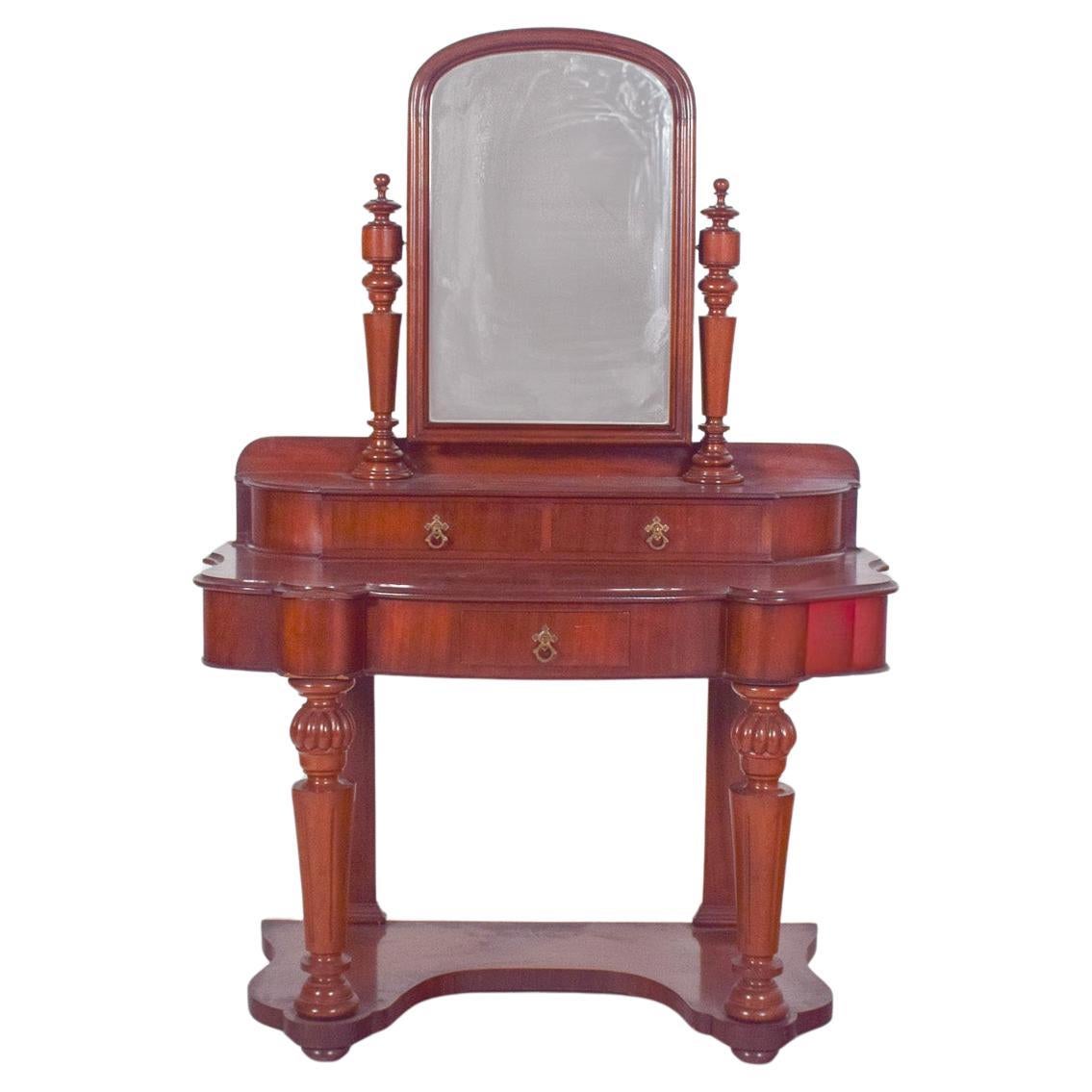 20th Century Dressing Table with Mirror