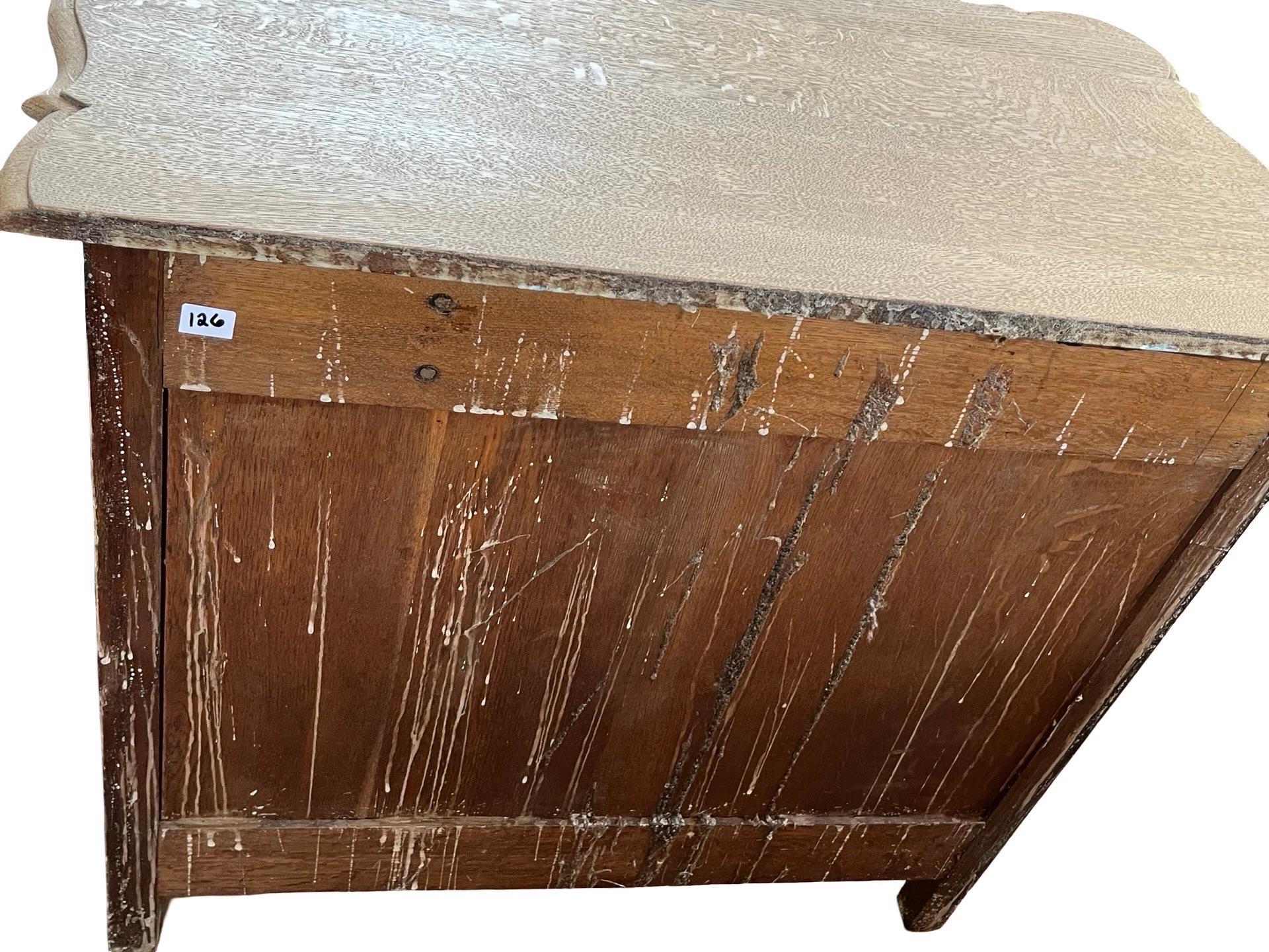 Barocco Cassettiera olandese in Oak sbiancato del XX secolo in vendita
