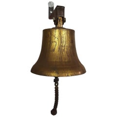 20th Century Dutch Bronze Ship's Bell with the Name Johanna
