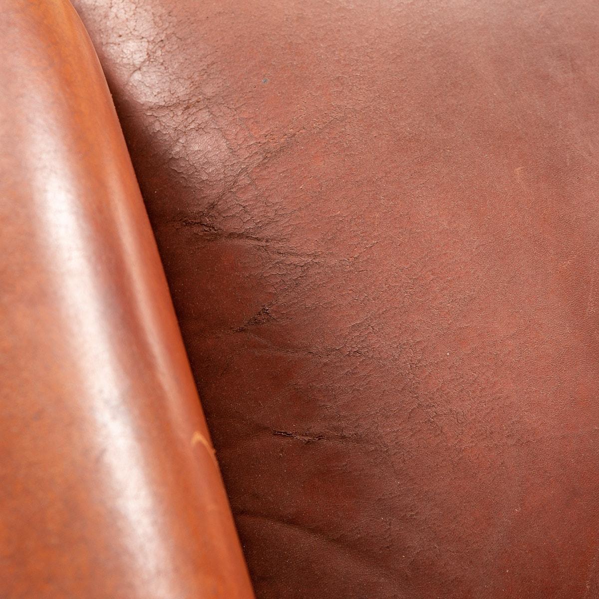 20th Century Dutch Sheepskin Leather Wingback Chairs 17