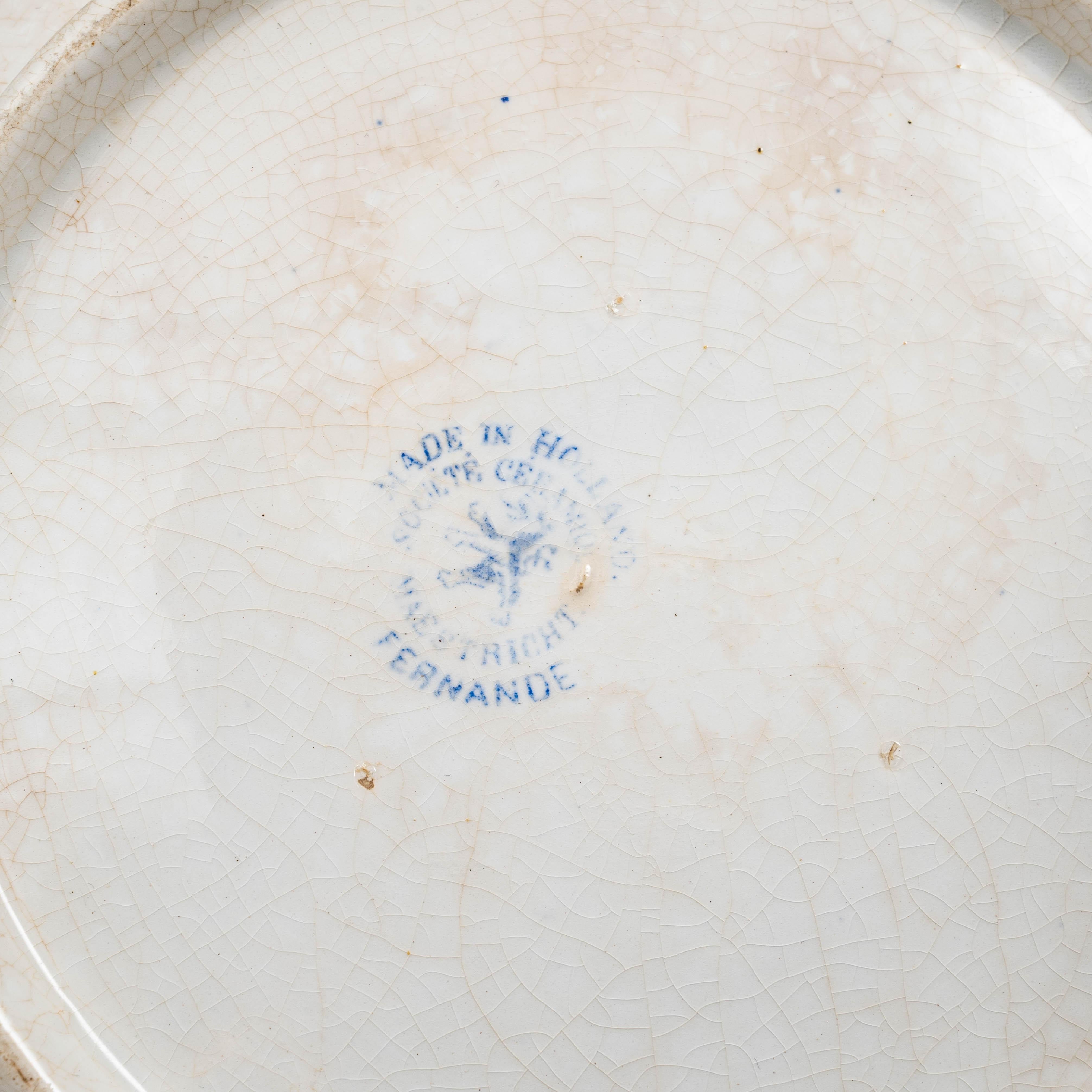 Soupière en porcelaine hollandaise du 20e siècle, édition spéciale, avec couvercle en vente 6