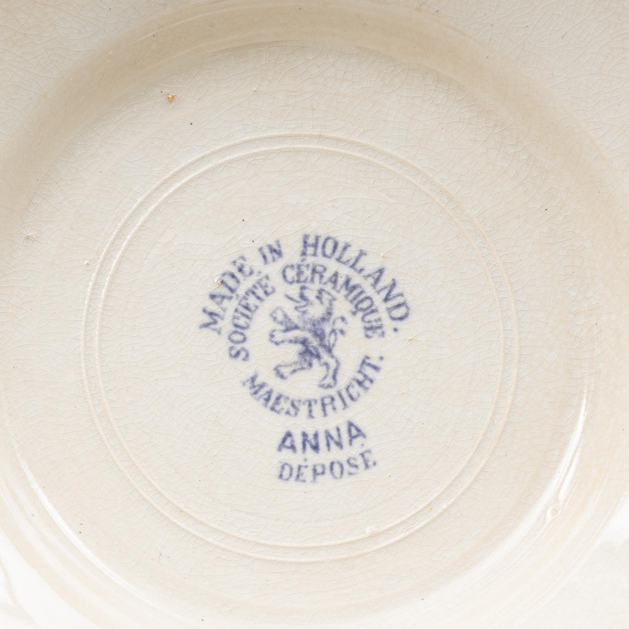 Soupière en porcelaine hollandaise du 20e siècle, édition spéciale, avec couvercle en vente 7