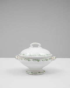 Zuppiera in porcellana olandese del XX secolo in edizione speciale con coperchio