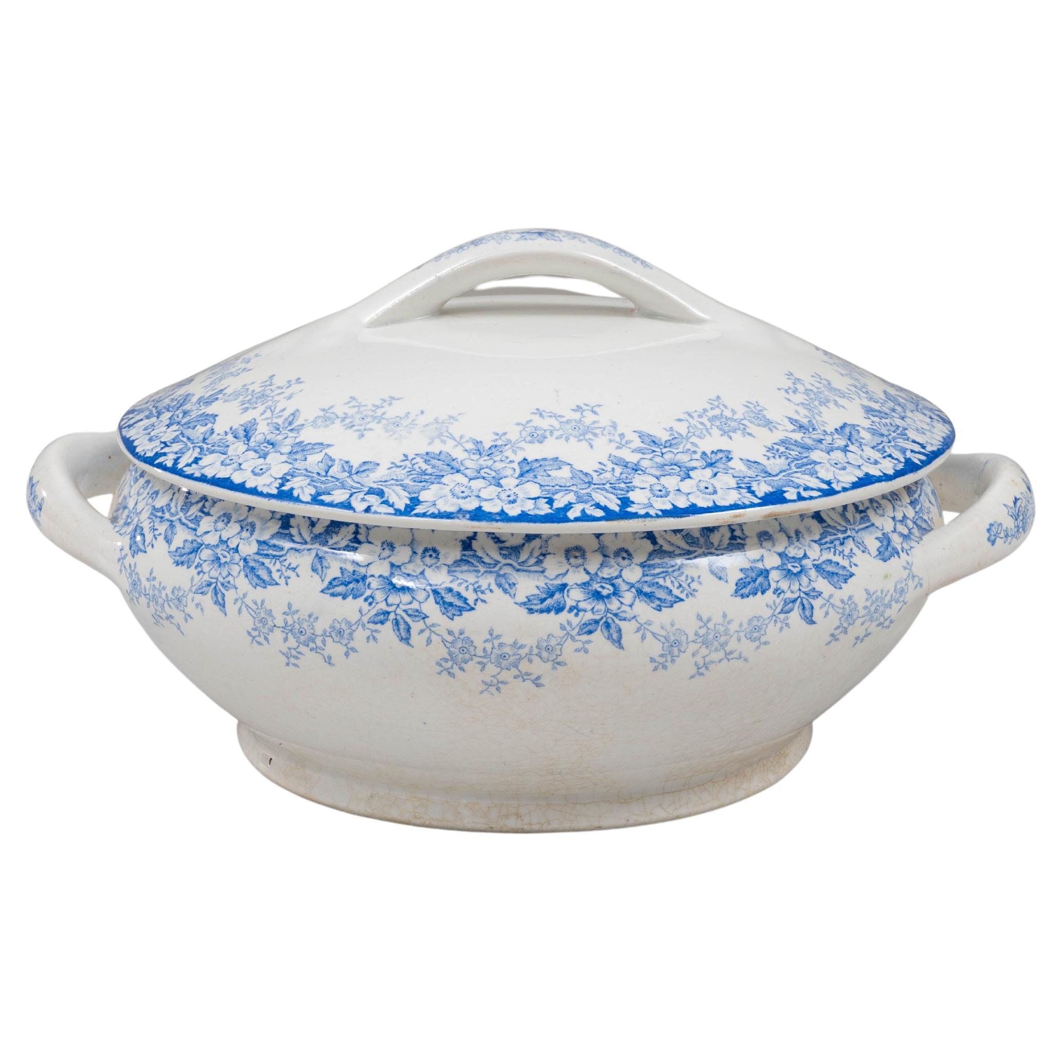 20th Century Dutch Special Edition Porcelain Tureen With Lid