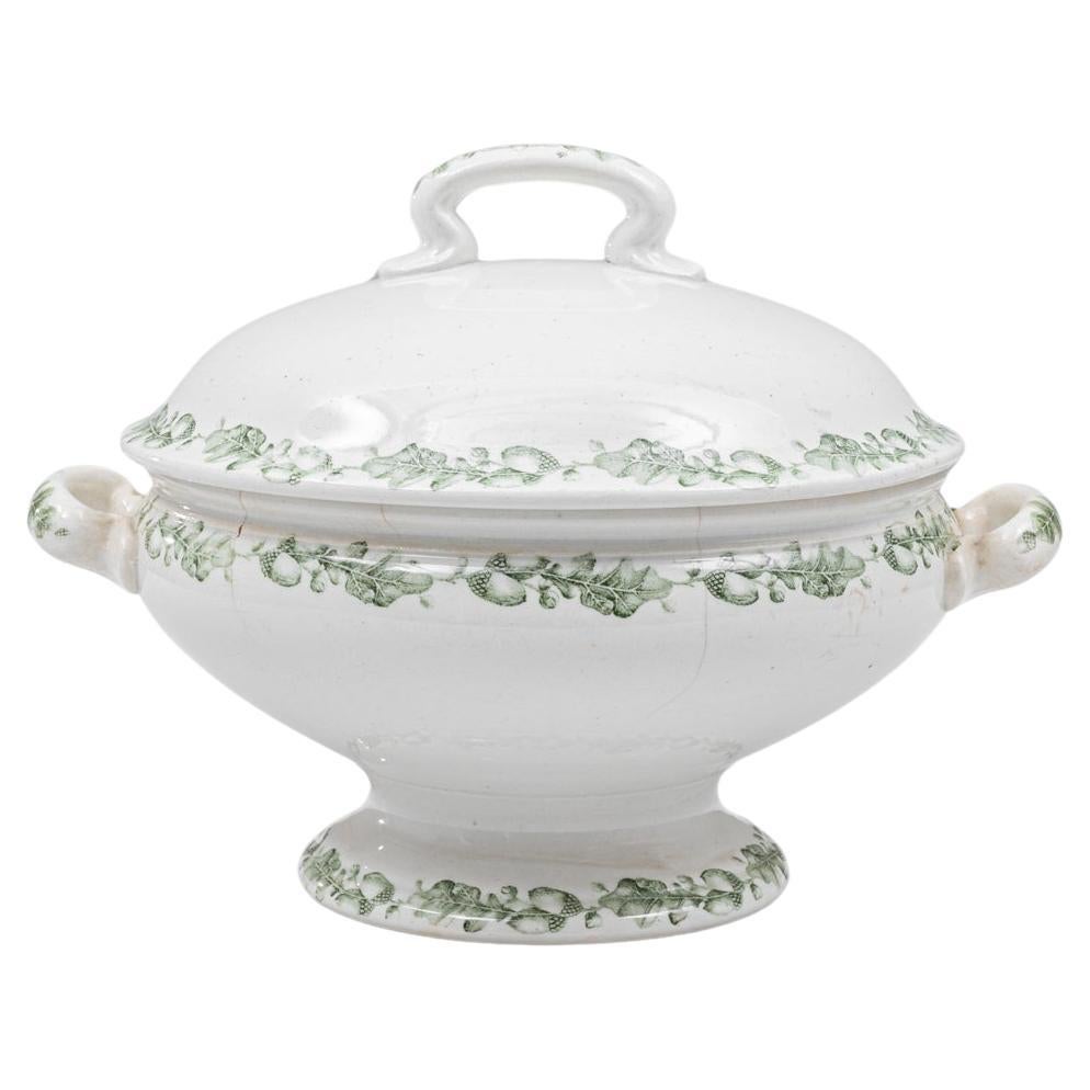 Zuppiera in porcellana olandese del XX secolo in edizione speciale con coperchio