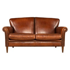 20th Century Dutch Two-Seat Leather Sofa, Holland