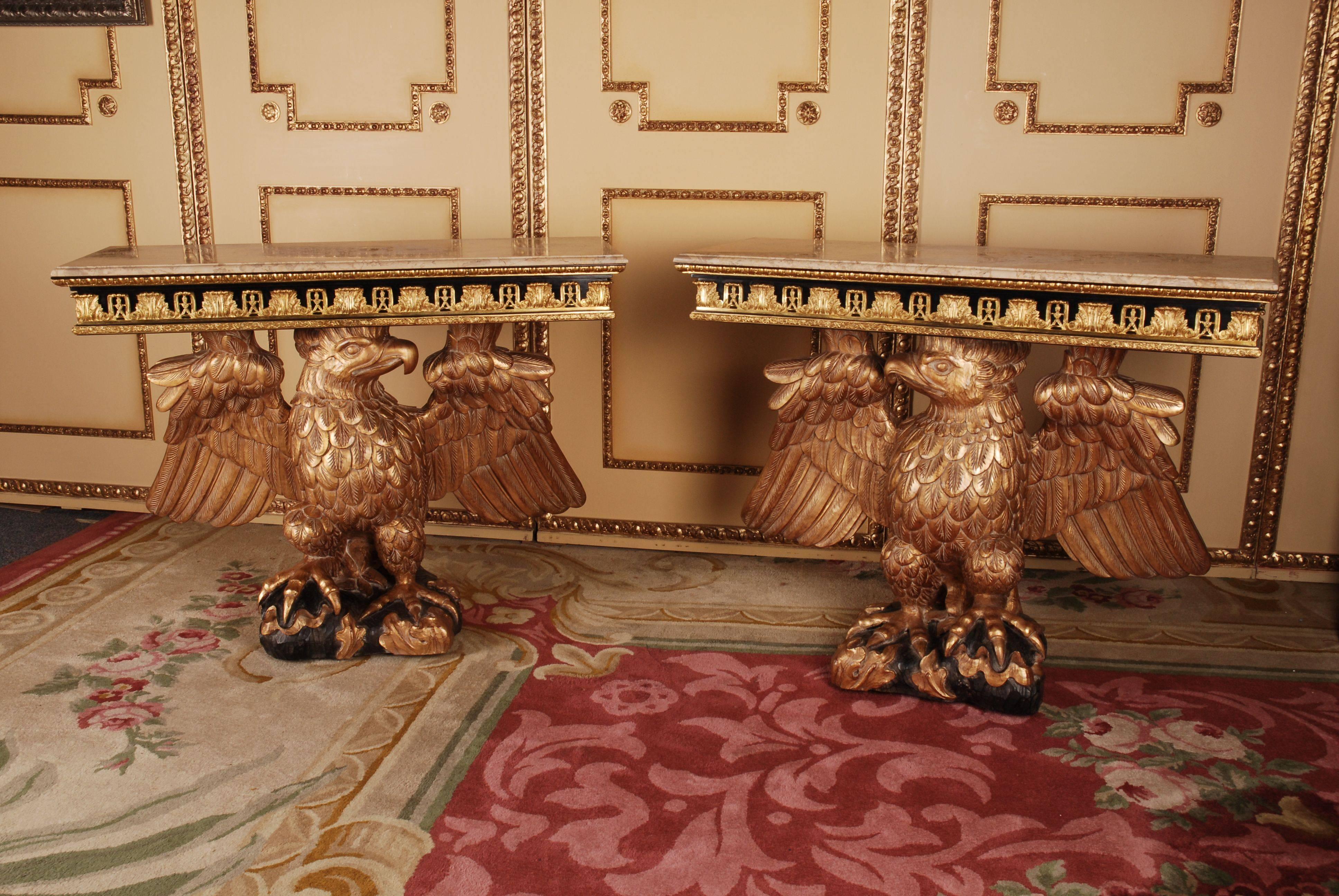 20th Century Eagle Console after a Model by William Kent For Sale 6