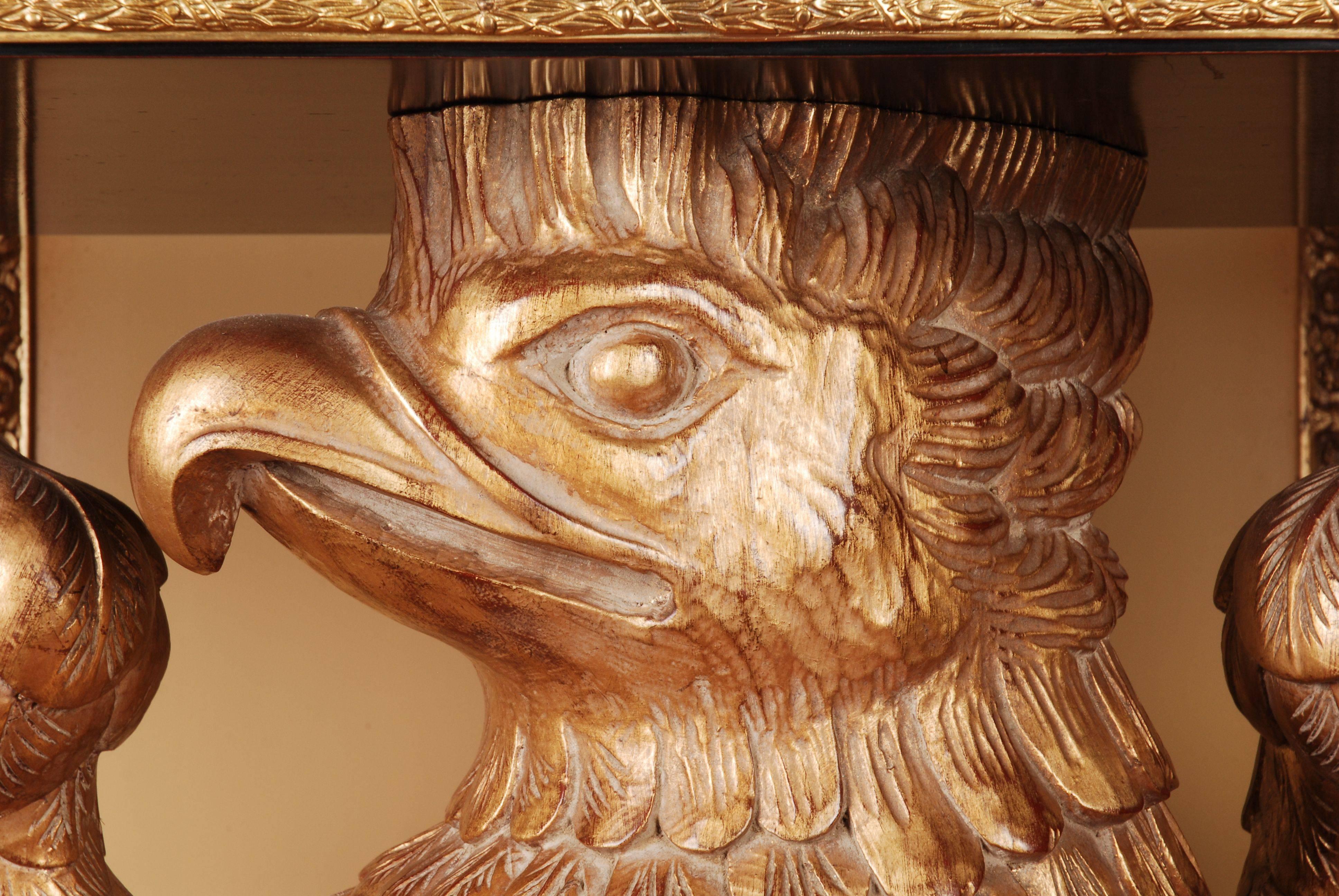 Brass 20th Century Eagle Console after a Model by William Kent For Sale