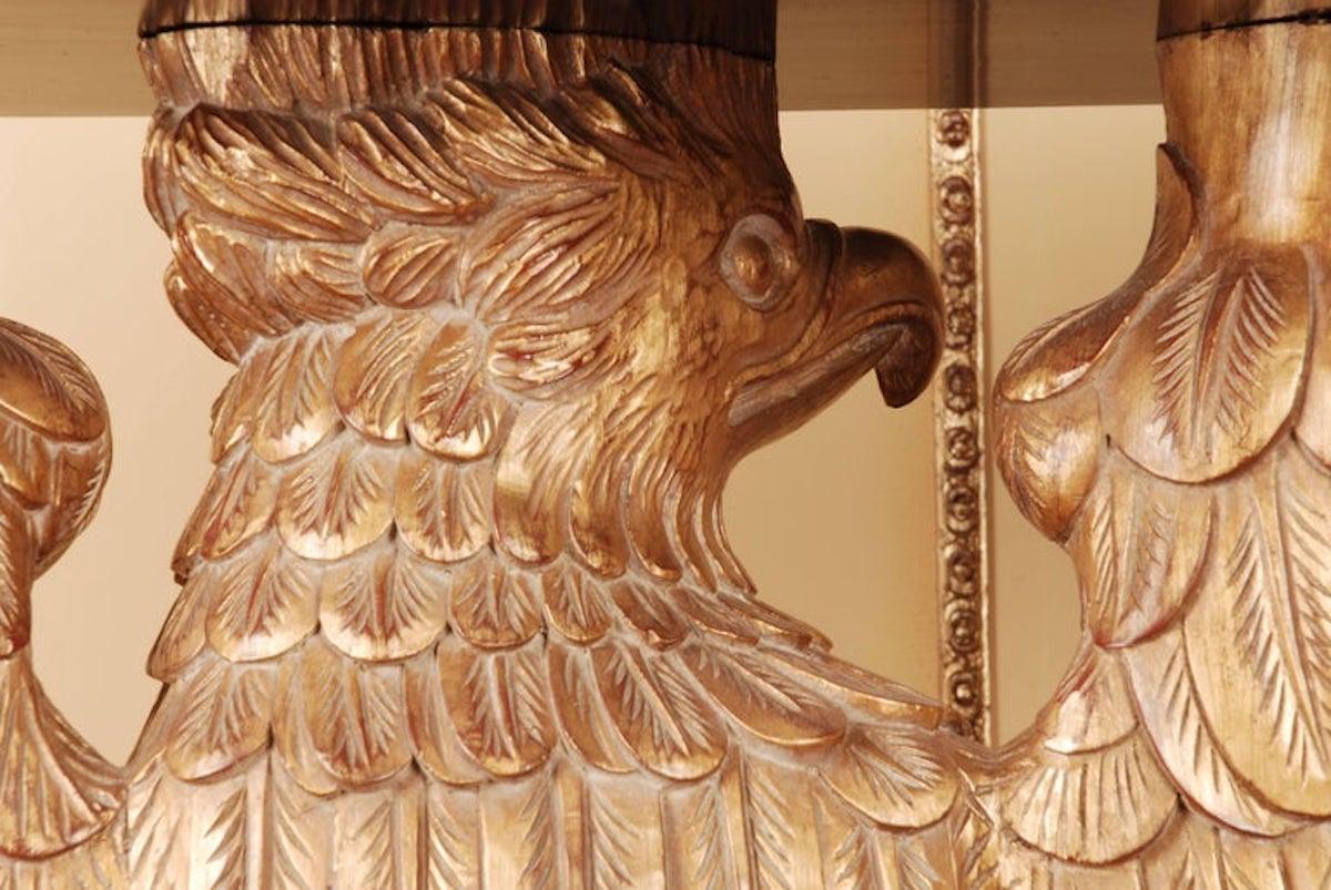 Brass 20th Century Eagle Console after a Model by William Kent For Sale