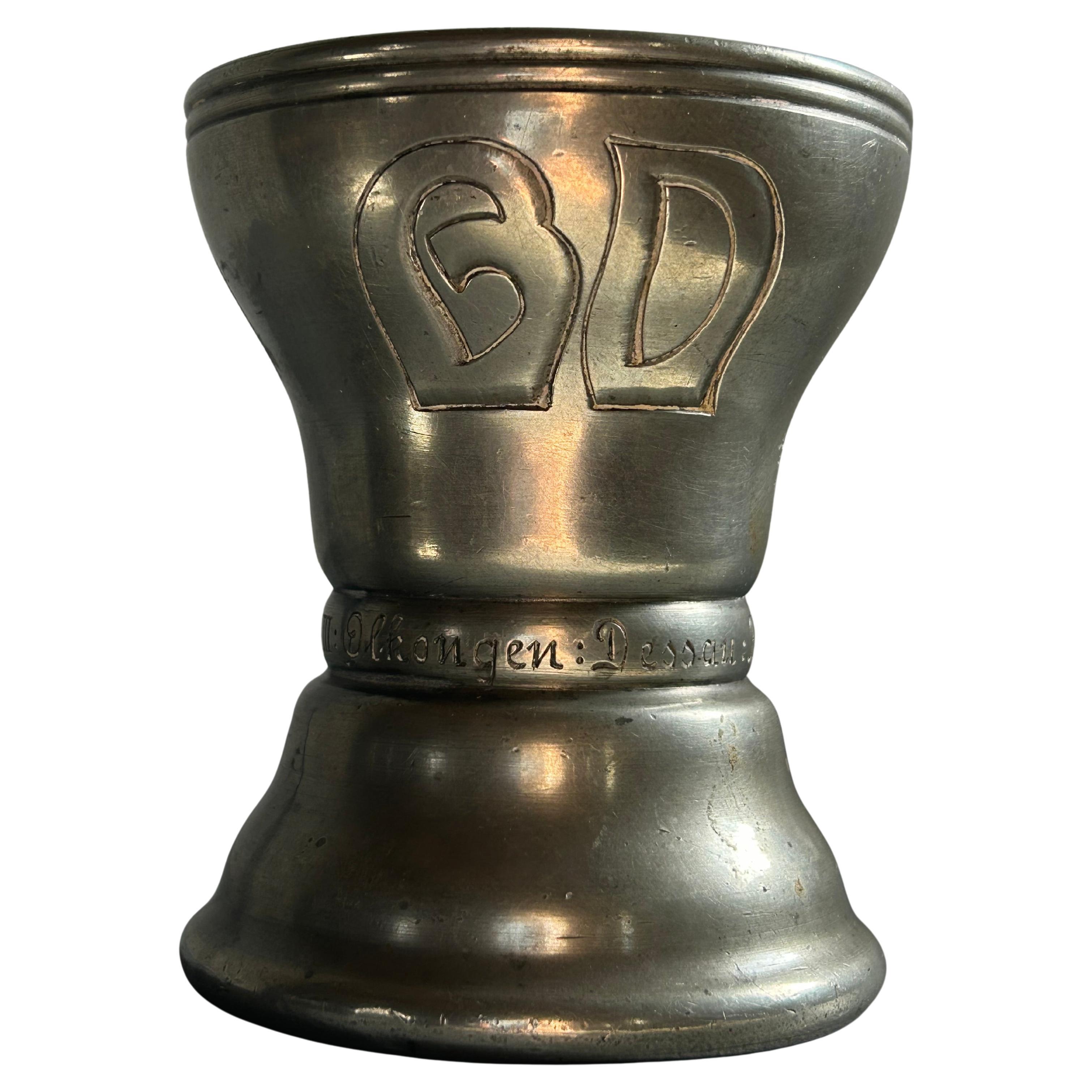 Vaso de peltre Art Nouveau del siglo XX de Mogens Ballin, Dinamarca, c. 1900