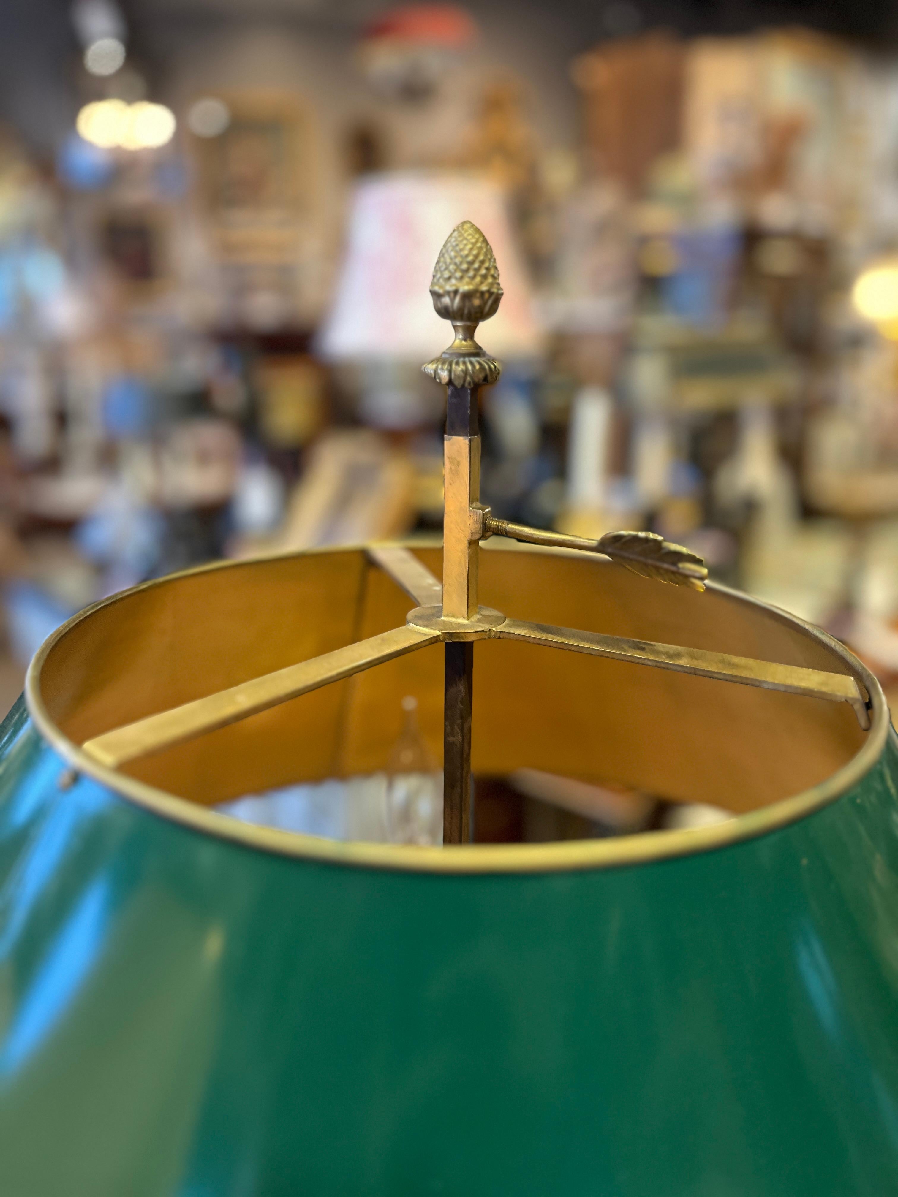 20. Jahrhundert (früh) Paar französische Bouillotte Ormolu-Lampen im Zustand „Gut“ im Angebot in Scottsdale, AZ