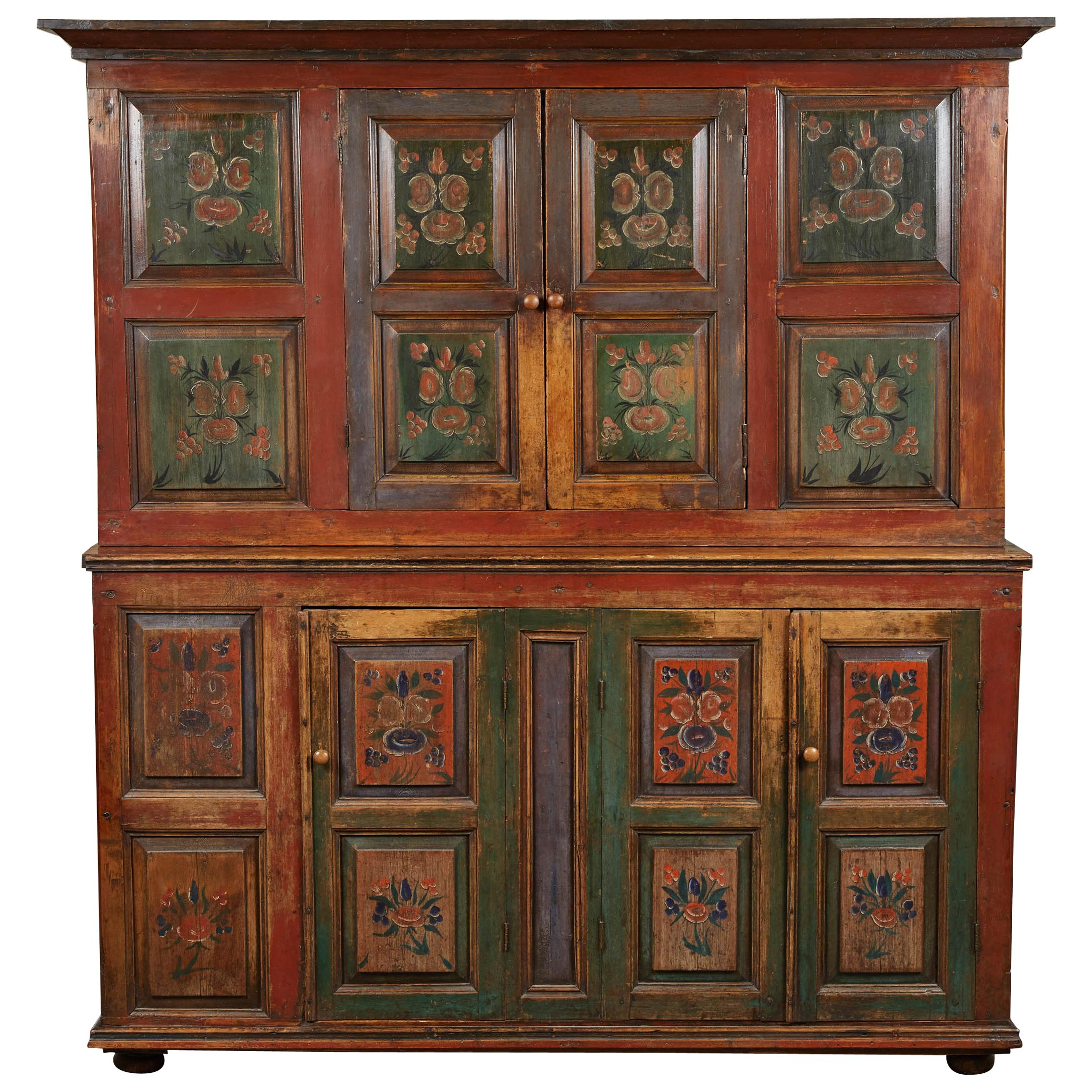 20th Century Eastern European Painted Cabinet