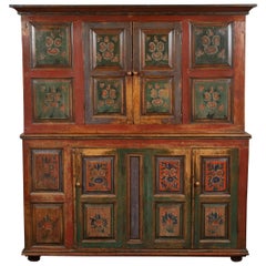 20th Century Eastern European Painted Cabinet