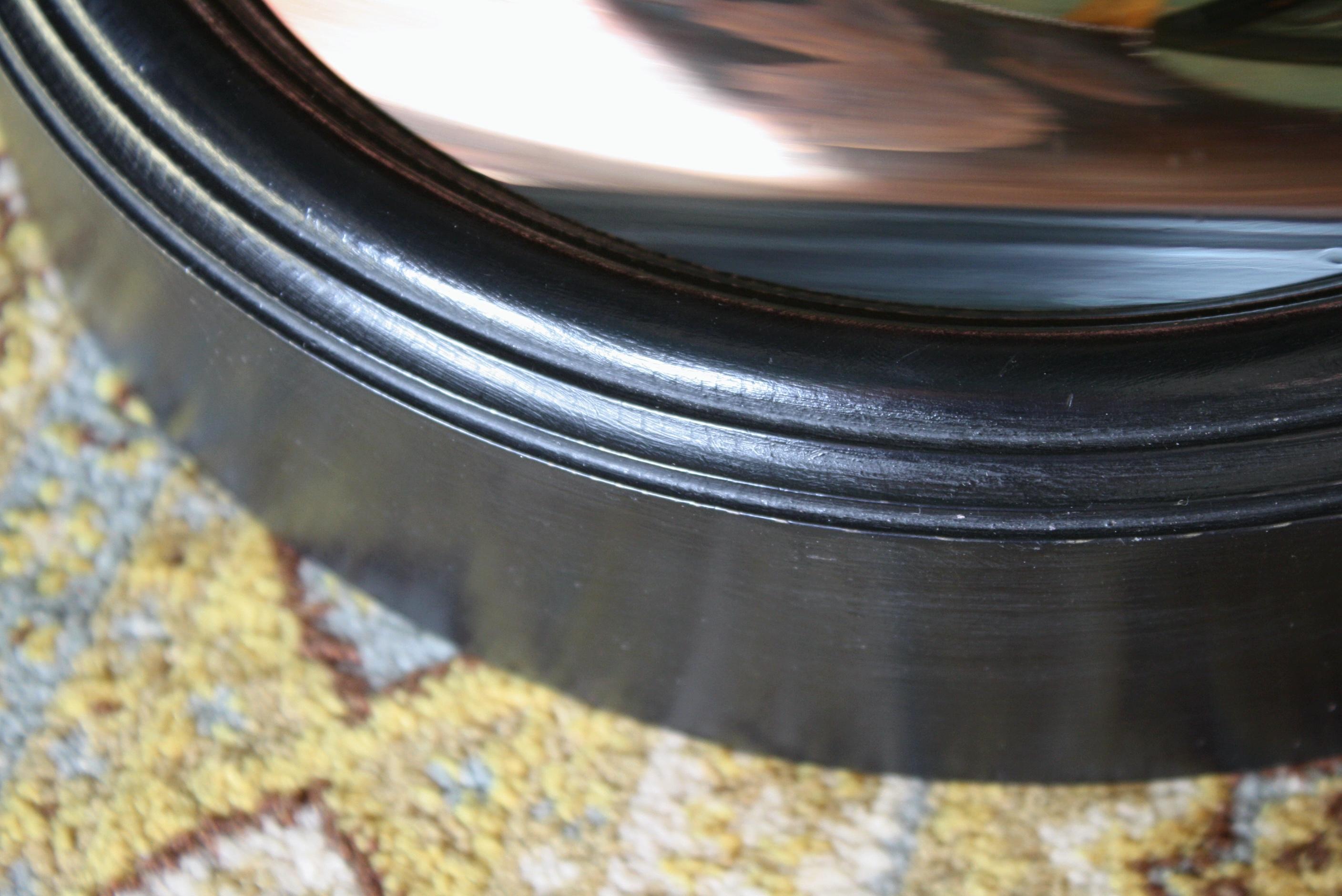 20th Century Ebonized Circular Concave Distortion Mirror 6