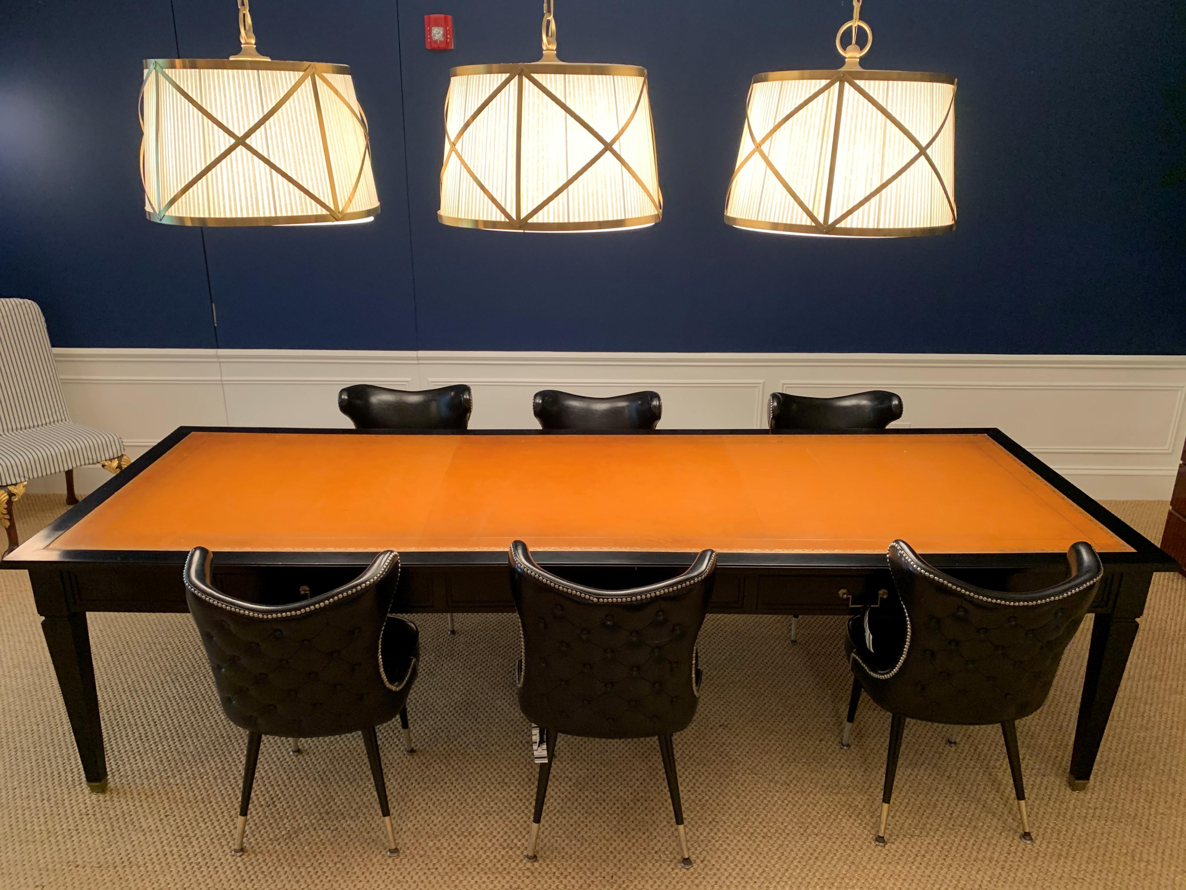20th Century Ebonized Louis XVI Style Long Table by Maison Jansen 3