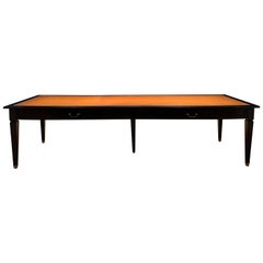 20th Century Ebonized Louis XVI Style Long Table by Maison Jansen