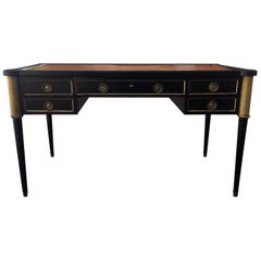 20th Century Ebonized Louis XVI Style Table Desk
