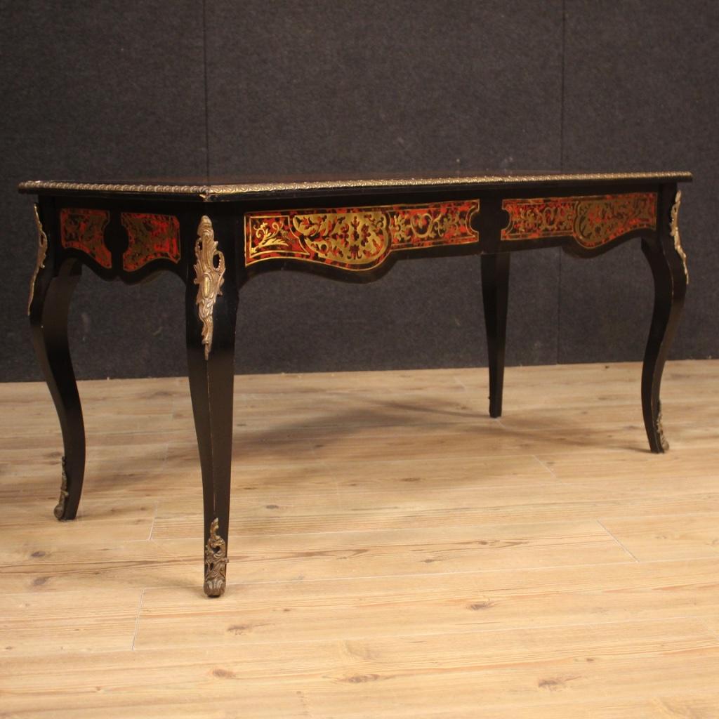 20th Century Ebonized Wood with Bronze French Louis XV Style Coffee Table, 1970 7