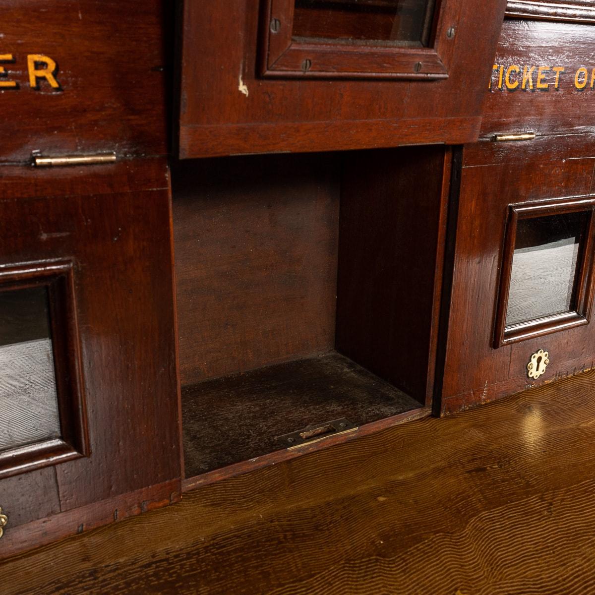 20th Century Edwardian English Mahogany Train Station Mailbox, circa 1910 7