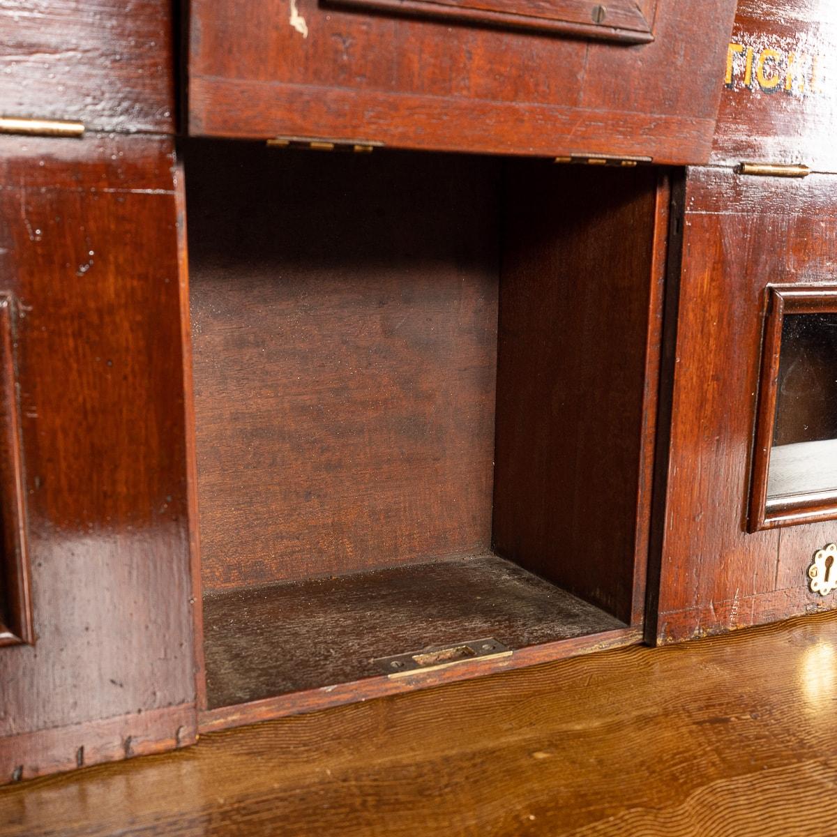 20th Century Edwardian English Mahogany Train Station Mailbox, circa 1910 8