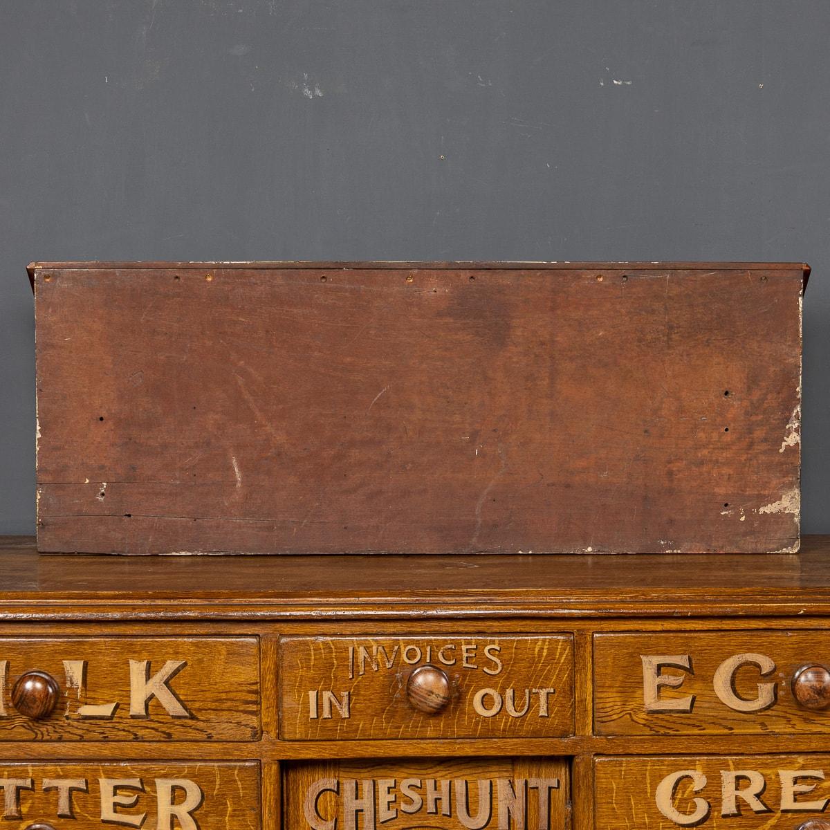 British 20th Century Edwardian English Mahogany Train Station Mailbox, circa 1910