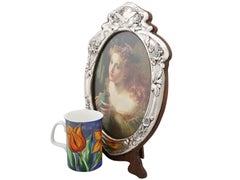 Art Nouveau Edwardian English Sterling Silver Photograph Frame, 1908