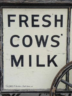 20th Century Edwardian Hand Pulled Milk Cart "By Appointment to H.M the King"