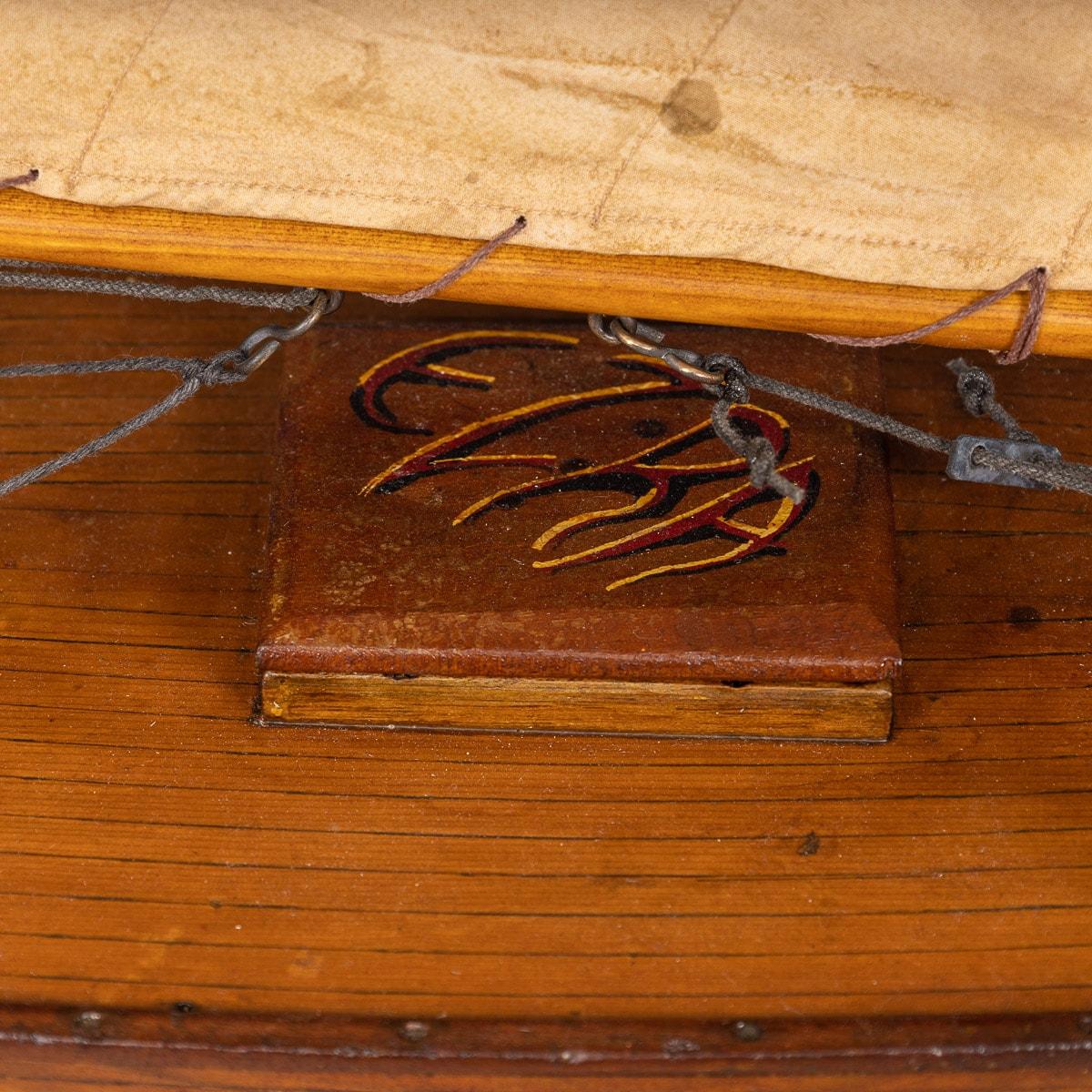 20th Century Edwardian Large Wood Pond Yacht, circa 1910 12