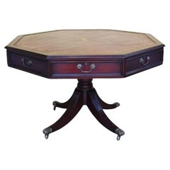 20th Century Edwardian Mahogany Drum Table
