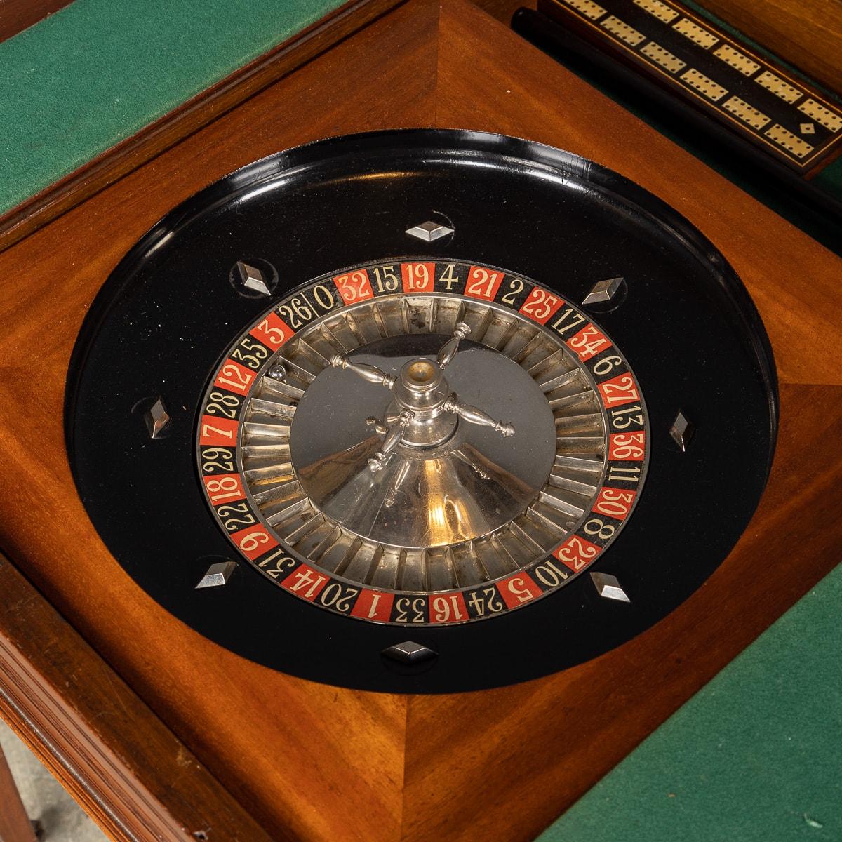 British 20th Century Edwardian Mahogany Gaming Table, circa 1900