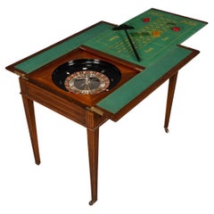 Vintage 20th Century Edwardian Mahogany Gaming Table, circa 1900
