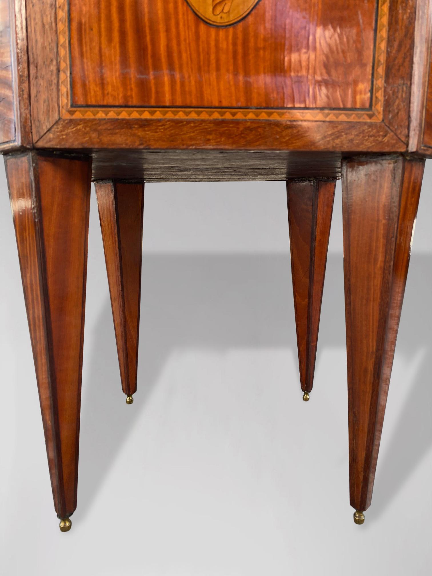 Hand-Crafted 20th Century Edwardian Period Mahogany and Marquetry Jardinière