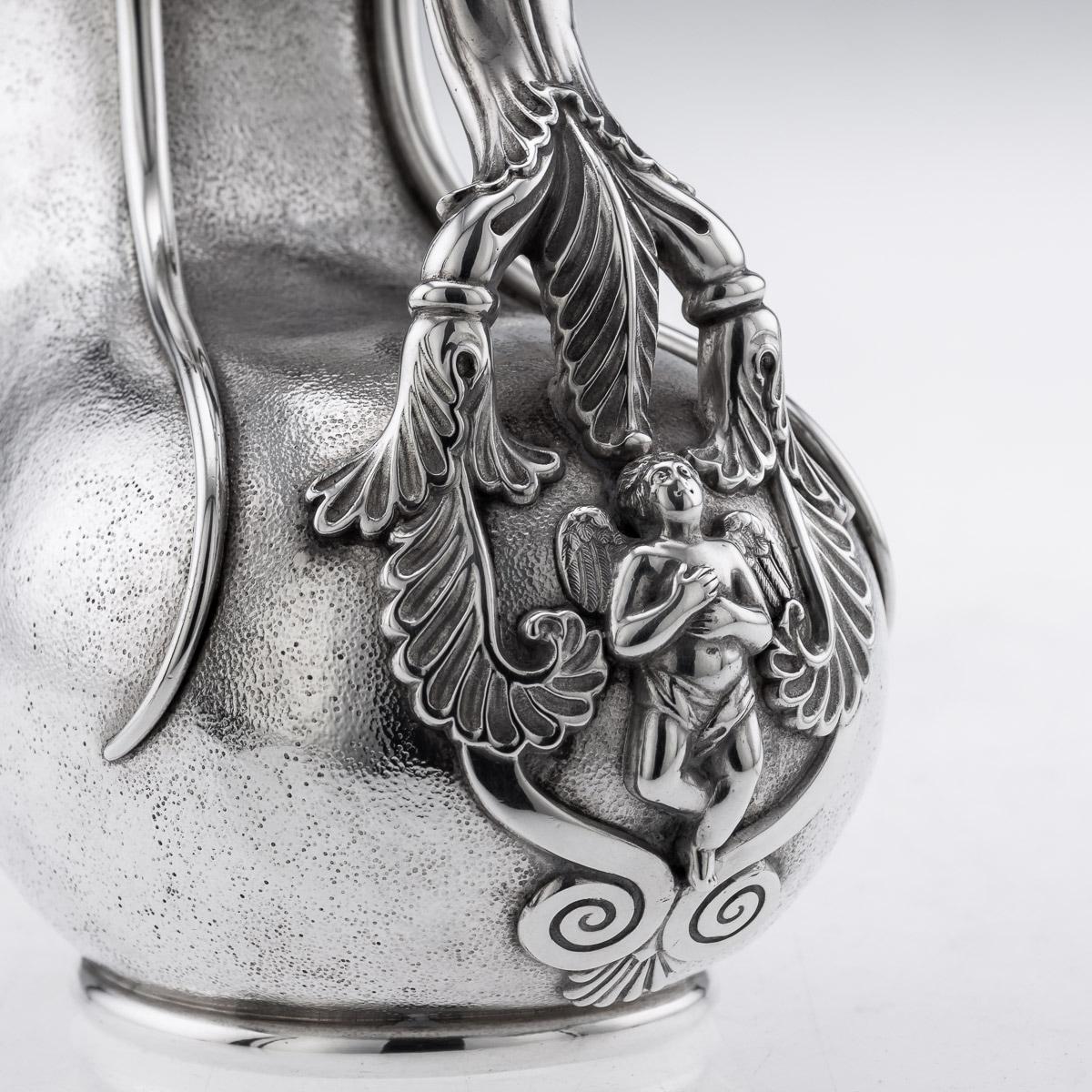 20th Century Edwardian Solid Silver Askos Jug, Hunt & Roskell, London, c.1905 9