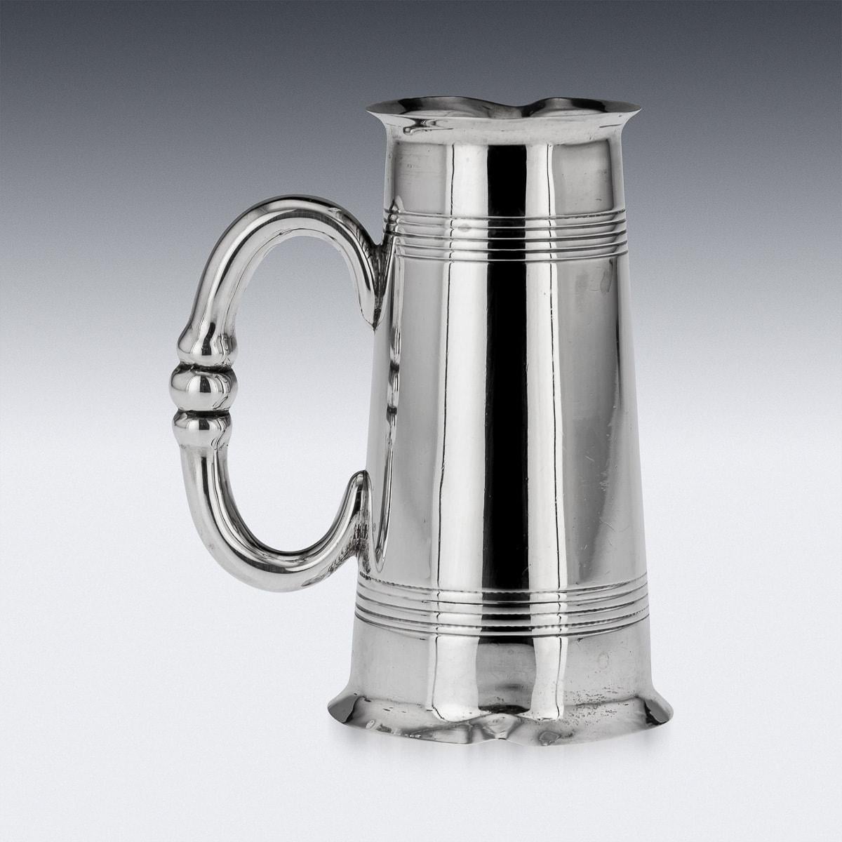 Medidor de bebidas de plata maciza eduardiana del siglo XX, Birmingham, c.1906 en Bueno estado para la venta en Royal Tunbridge Wells, Kent