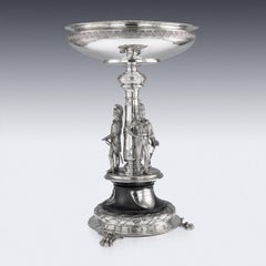 20th Century Edwardian Solid Silver 'Kings Hussars' Centrepiece circa 1914