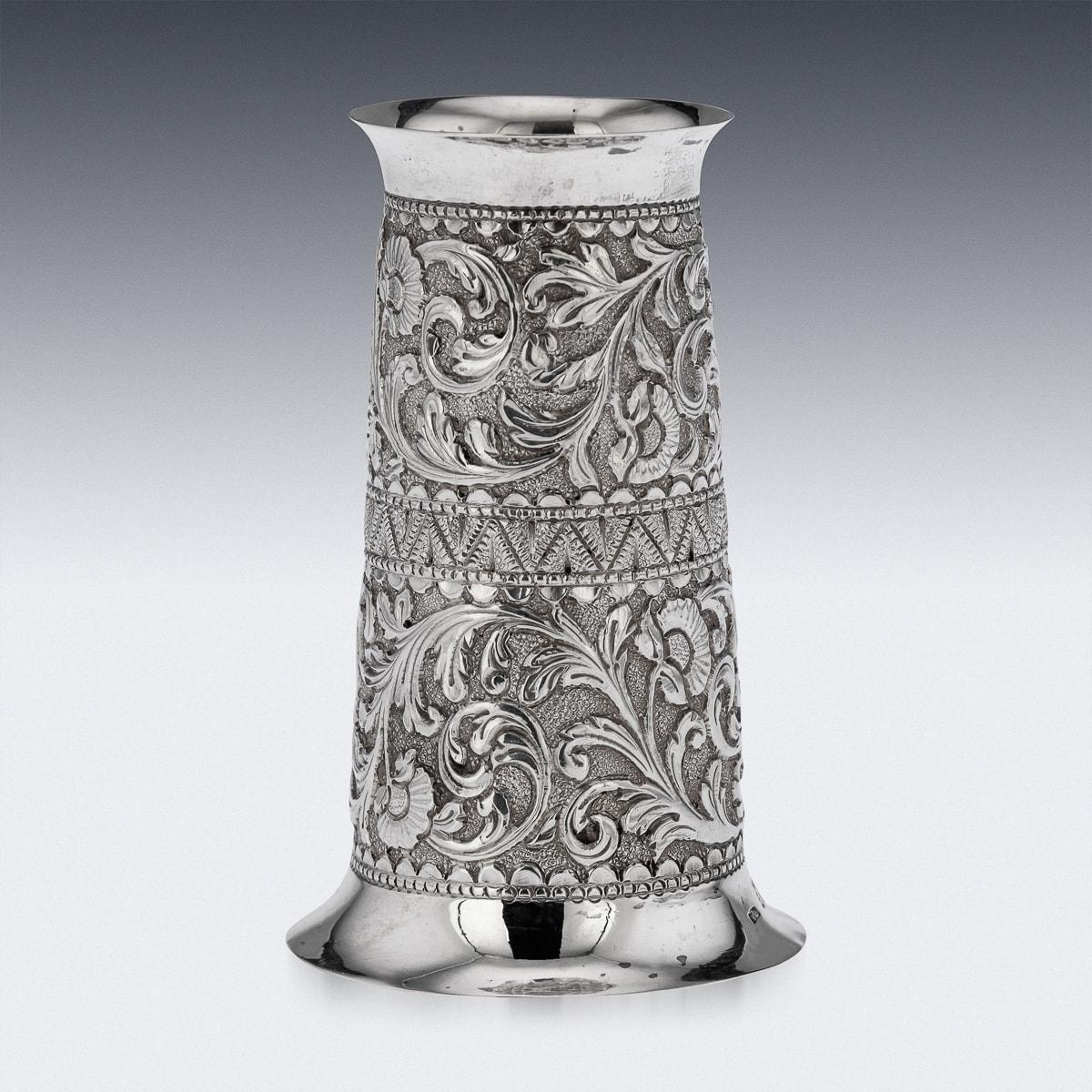 20th Century Edwardian Solid Silver Spirit Measure Cup, London, c.1901 For Sale 1