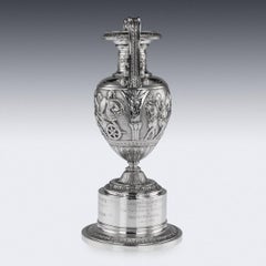 20th Century Edwardian Solid Silver Trophy Vase, Hunt & Roskell, circa 1908
