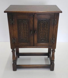 20th Century Edwardian Style Dark Oak Side Cabinet