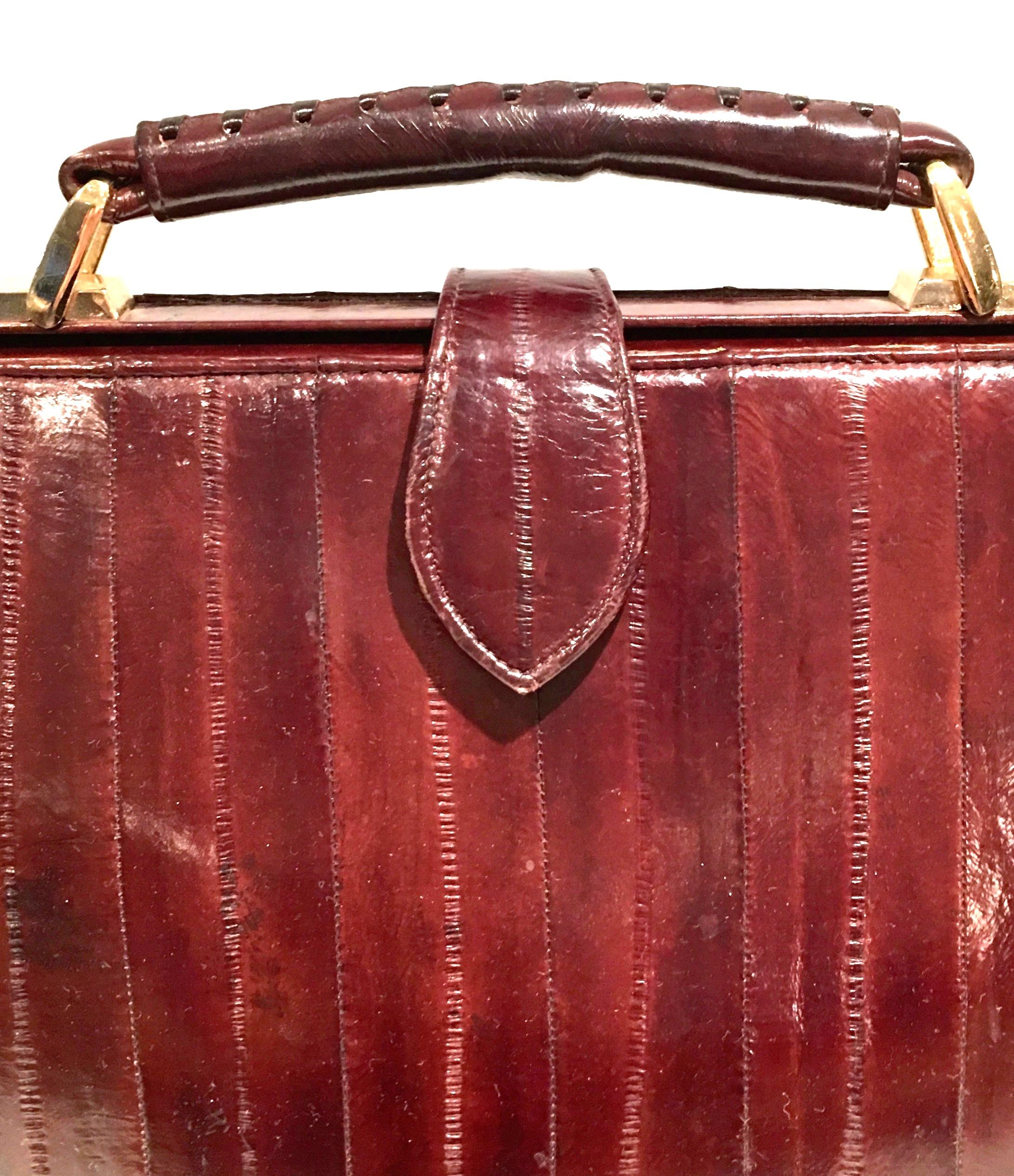 20th Century Eel Skin Oxblood 